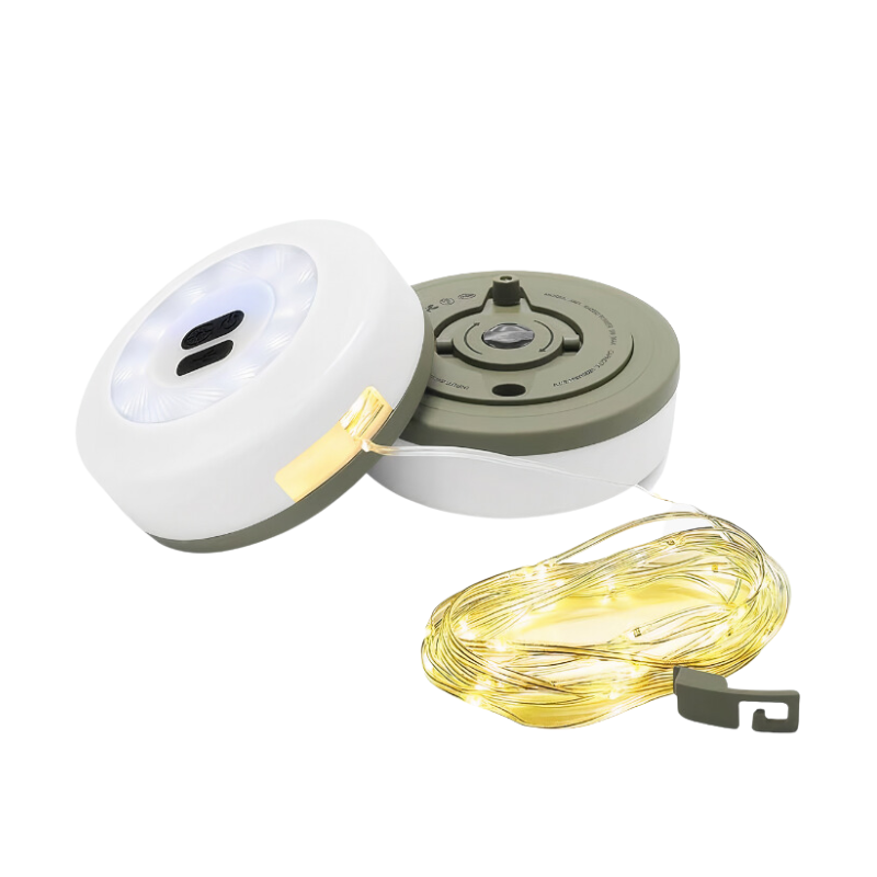 WanderBeam – Rechargeable waterproof LED string light with touch control for outdoor & Indoor use