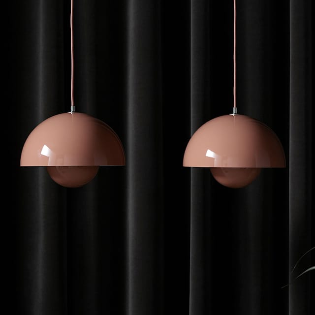 Prismalux - Half-round pendant lamp with warm LED light