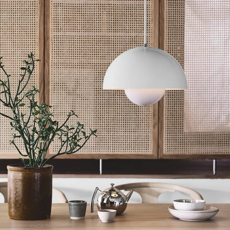 Prismalux - Half-round pendant lamp with warm LED light
