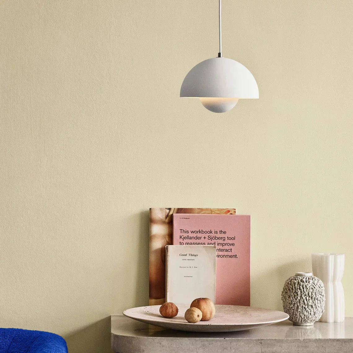 Prismalux - Half-round pendant lamp with warm LED light