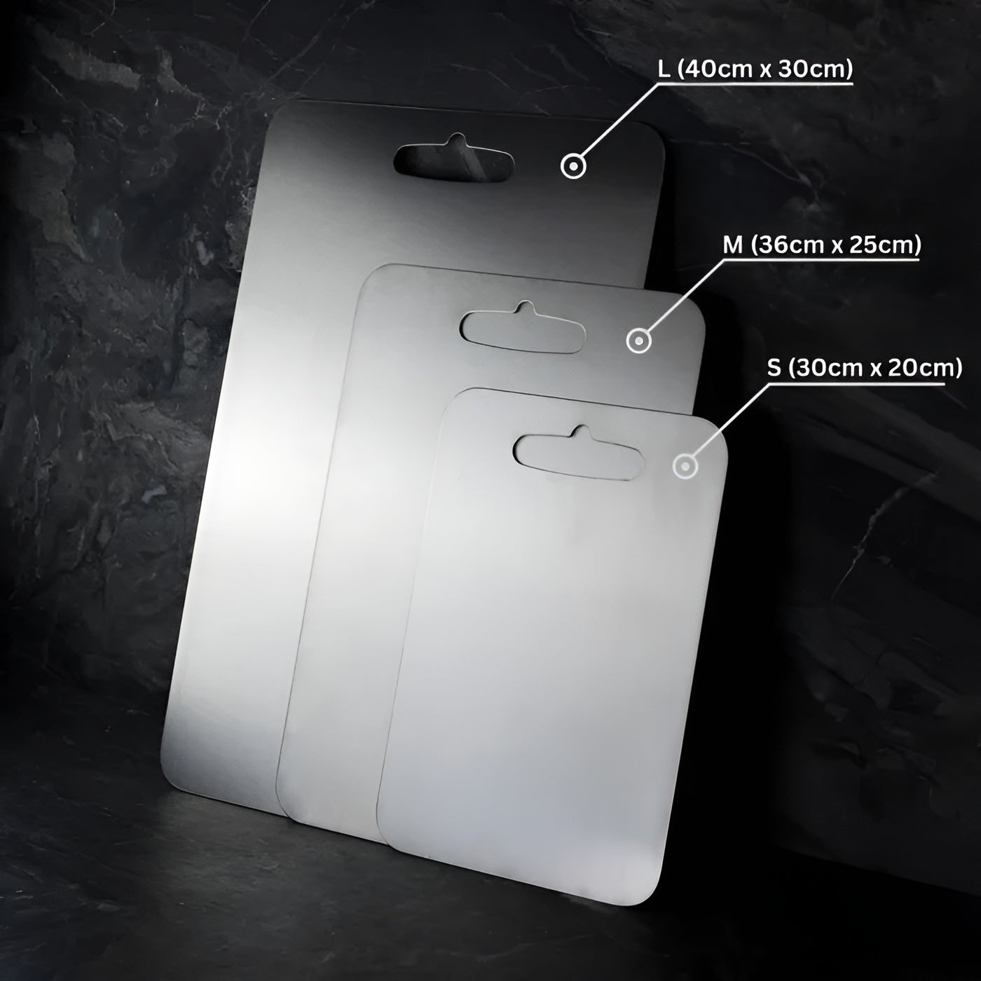 TitanEdge – 100% Titanium Antibacterial Cutting Board for Hygienic Cooking