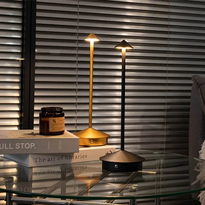 PineGlow – Waterproof rechargeable wireless LED table lamp for indoor & outdoor ambient lighting