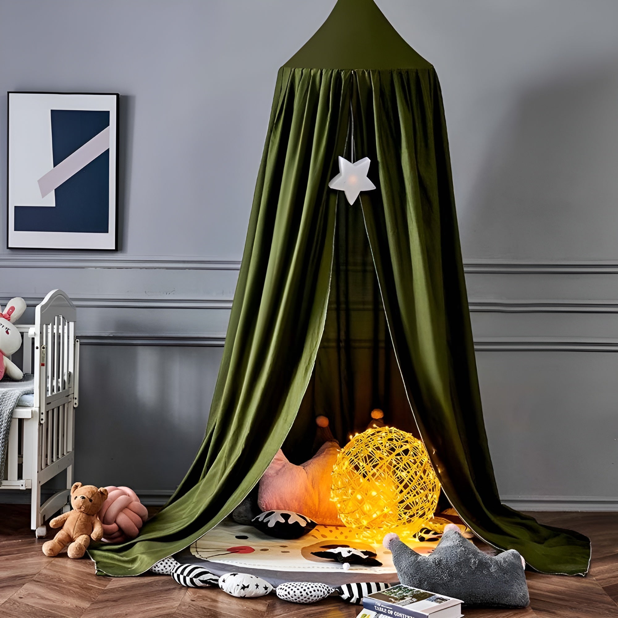 DreamHaven – Kids Canopy a Soft Hanging Bed Canopy for Cozy Play Spaces