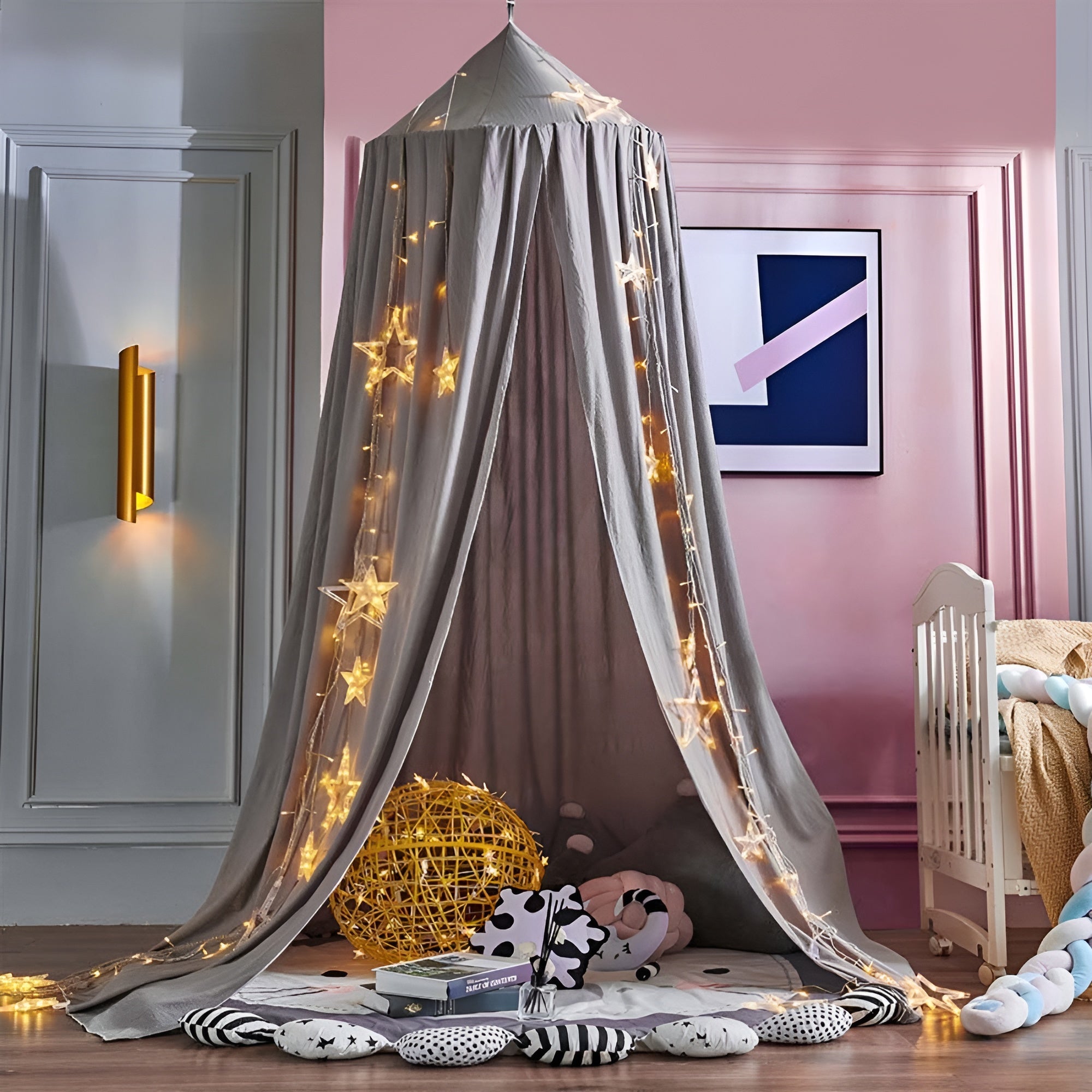 DreamHaven – Kids Canopy a Soft Hanging Bed Canopy for Cozy Play Spaces