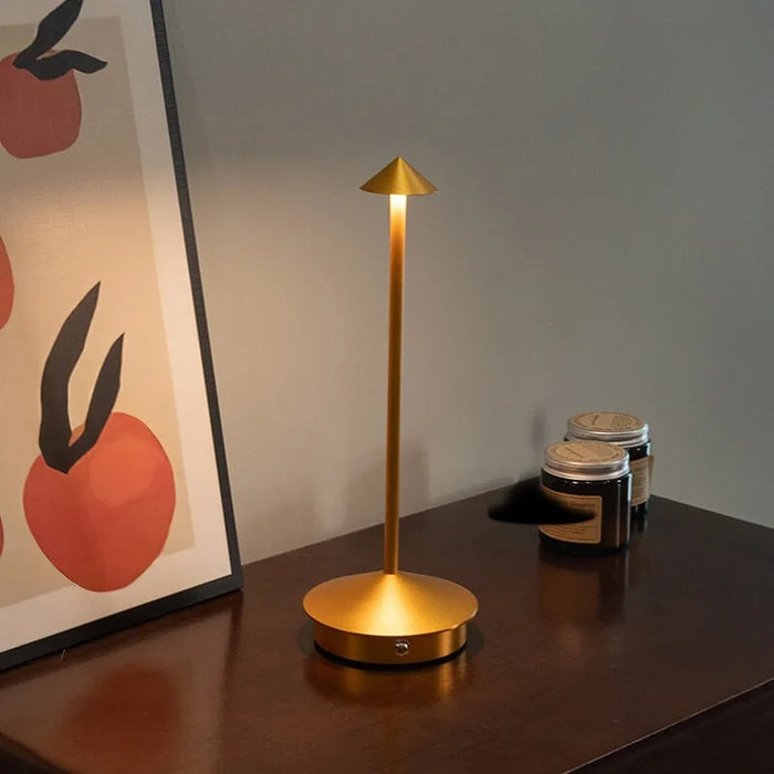 PineGlow – Waterproof rechargeable wireless LED table lamp for indoor & outdoor ambient lighting
