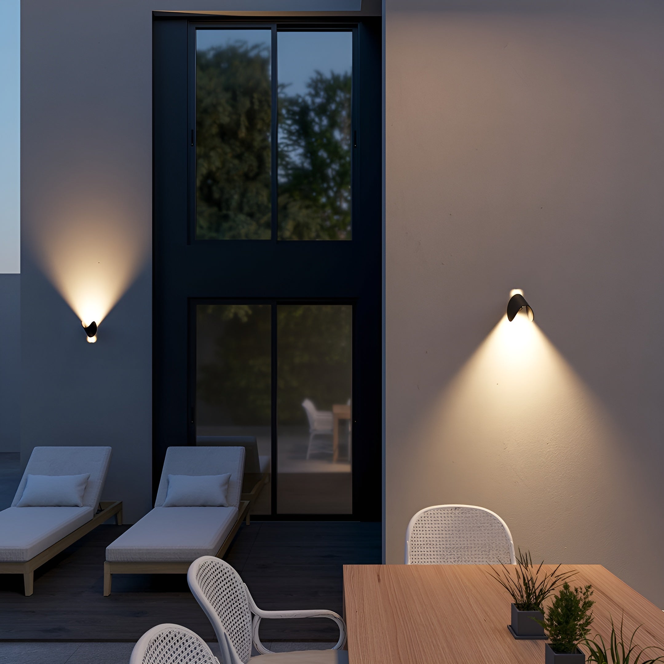LoringGlow Sculptural LED Wall Light – Modern Black or White Aluminum Indoor Lamp