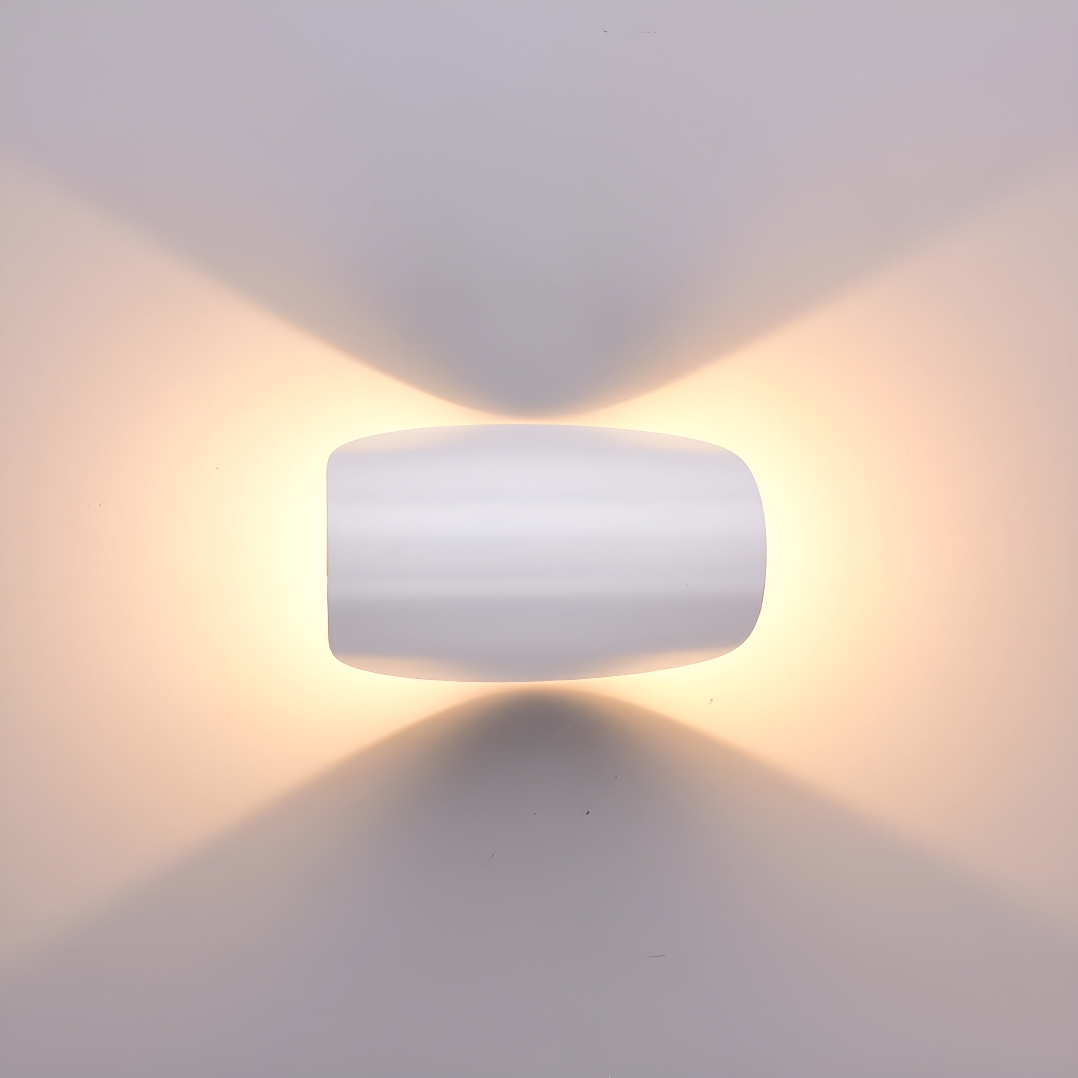 LoringGlow Sculptural LED Wall Light – Modern Black or White Aluminum Indoor Lamp