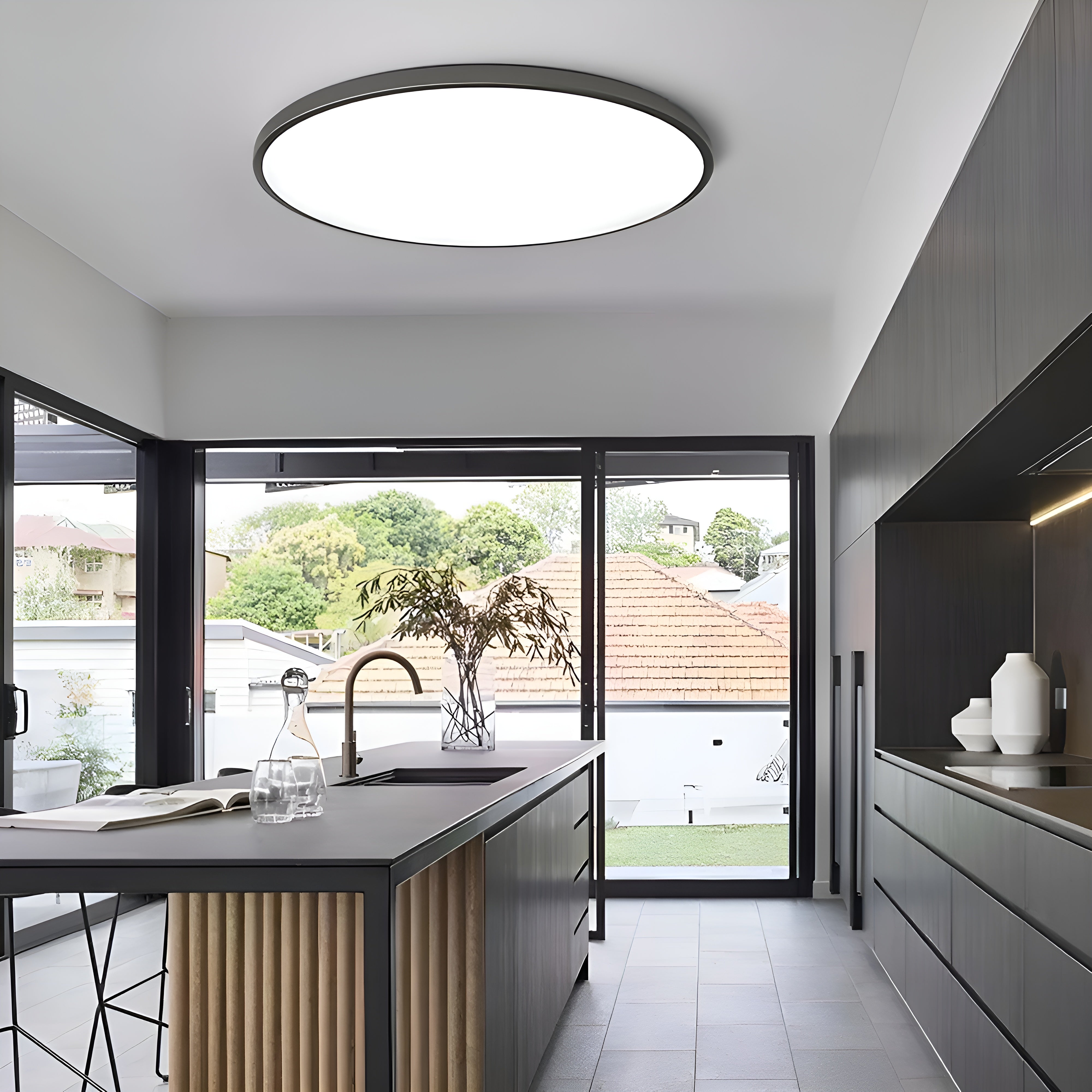 AuriLite – Minimalist Round LED Ceiling Light - Modern Energy-Saving Home Lighting