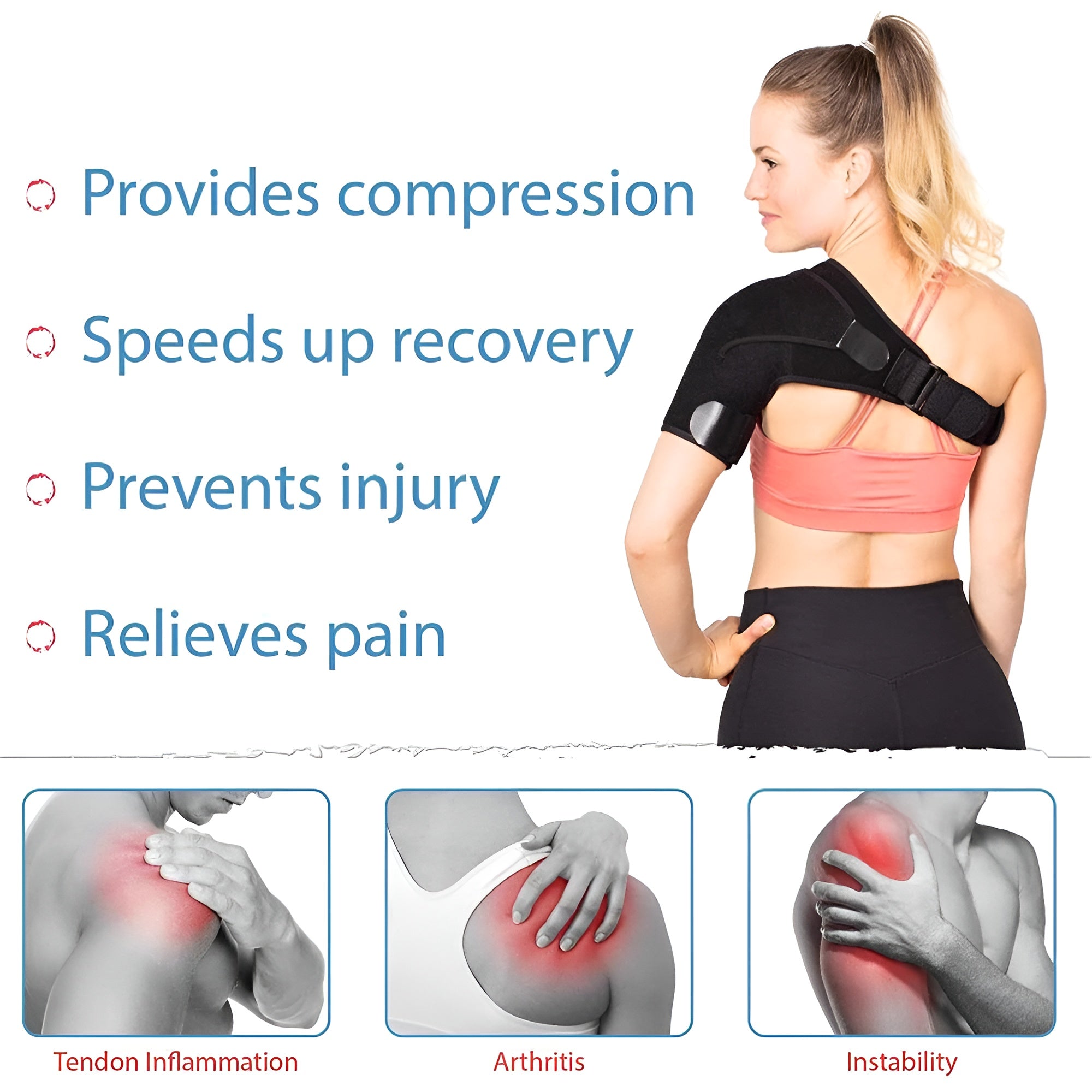 FlexiShoulder – Adjustable Shoulder Brace for Daily Support and Comfort