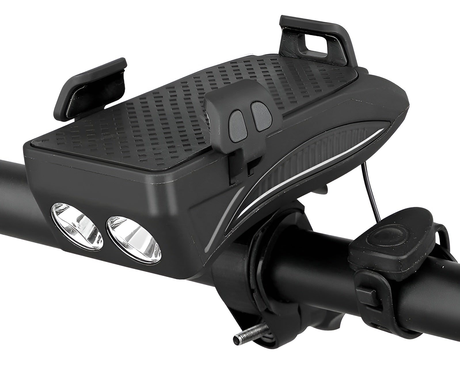 Cyclaro – 4 in 1 Bicycle Phone Holder with Power Bank Light and Horn