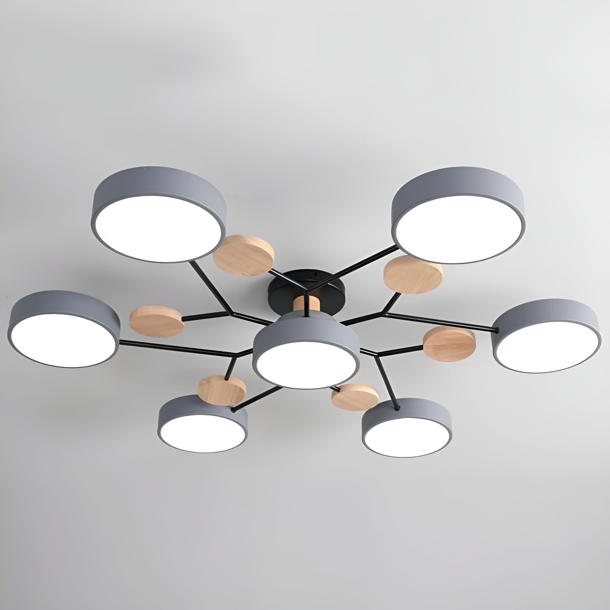 Haloiré – Modern Circular LED Ceiling Light - Minimalist Iron & Acrylic Fixture