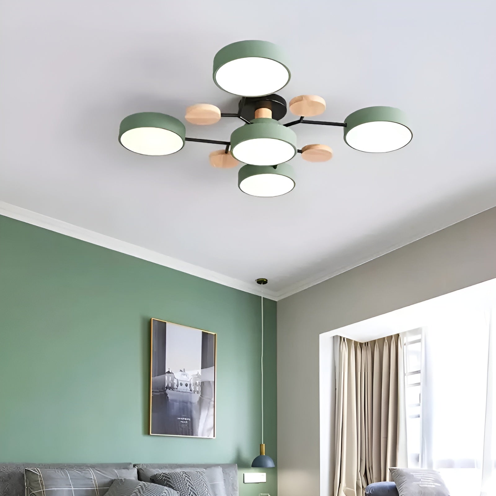 Haloiré – Modern Circular LED Ceiling Light - Minimalist Iron & Acrylic Fixture