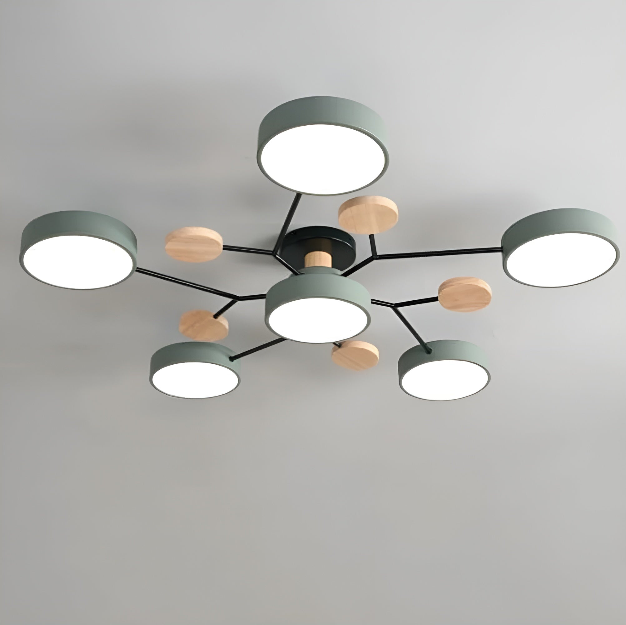 Haloiré – Modern Circular LED Ceiling Light - Minimalist Iron & Acrylic Fixture
