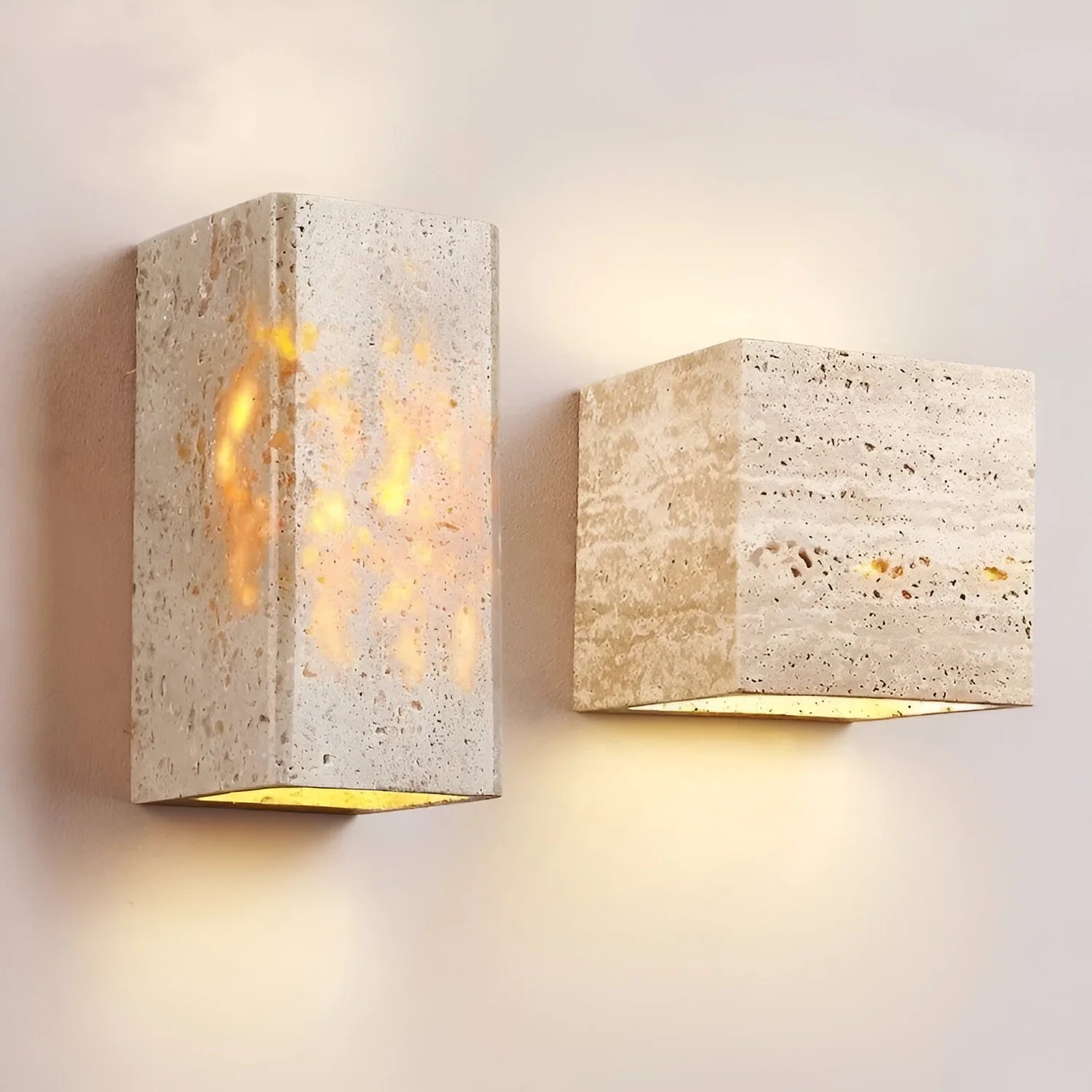 TerraGlow – Travertine Outdoor Wall Lamp IP65 LED Waterproof Lighting
