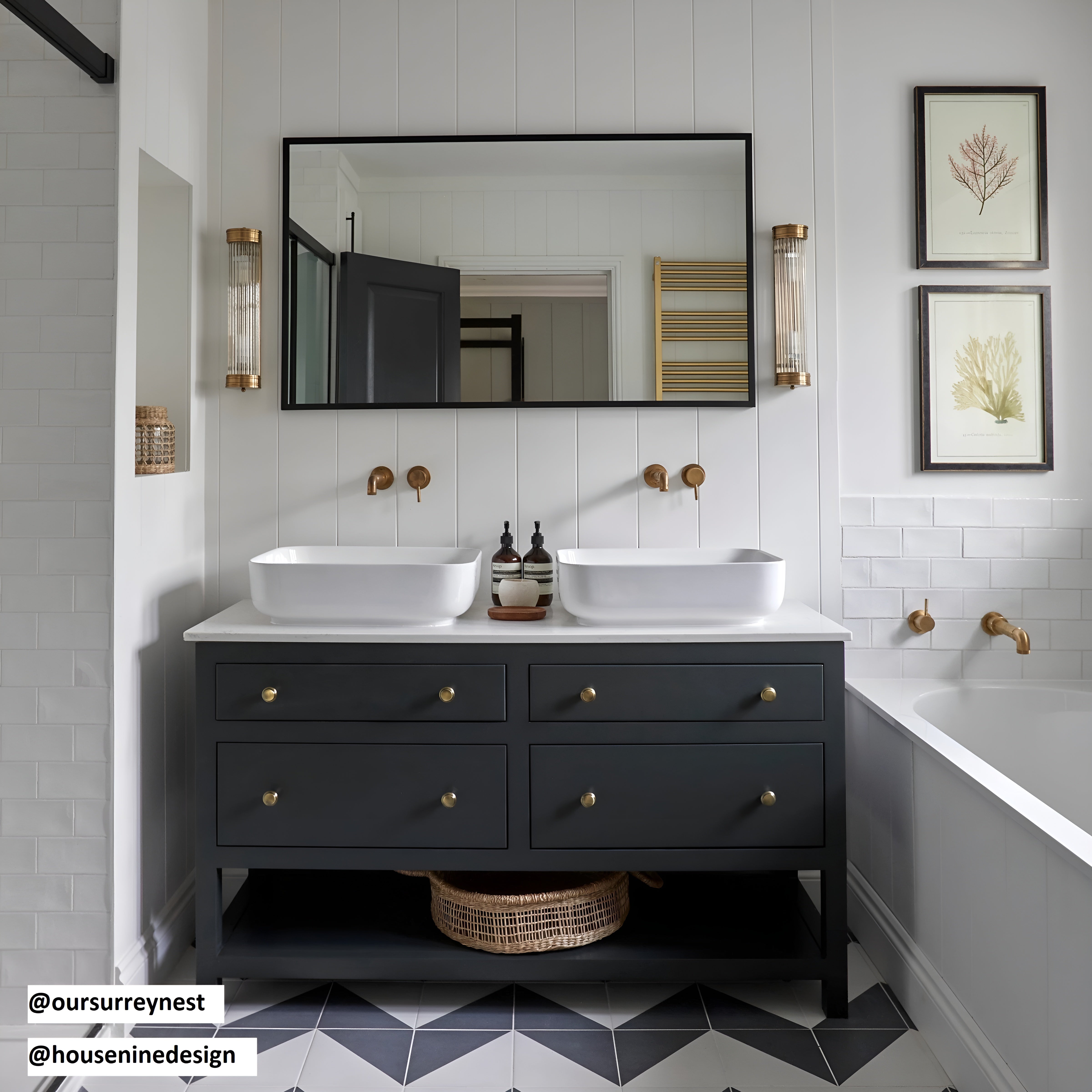 AuroraLume - Art Deco Brass Wall Light with Glass Rods IP44 Rated