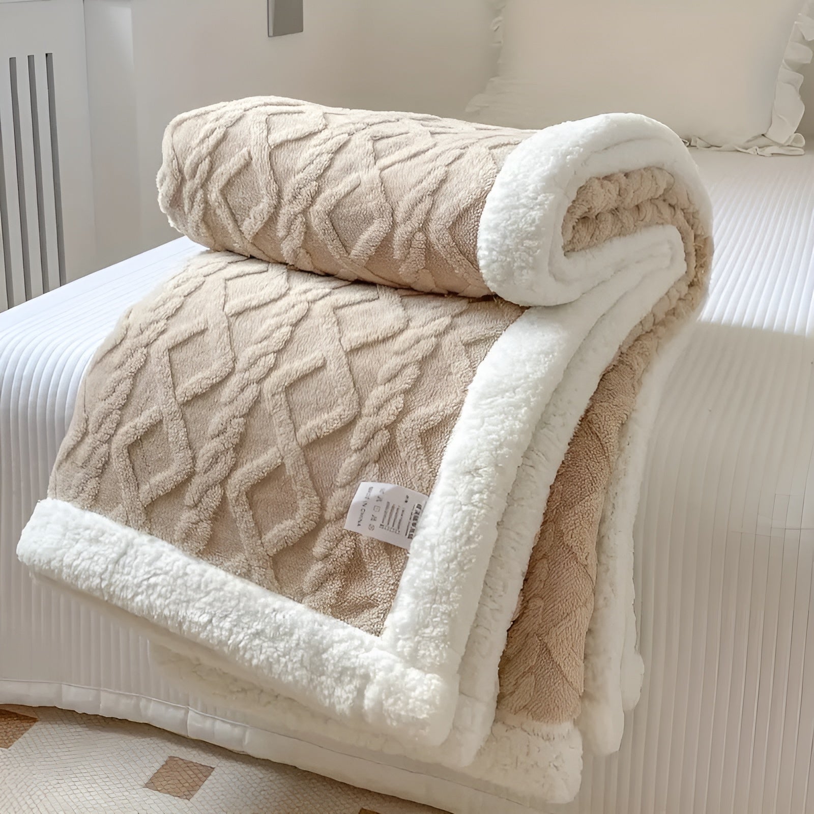 CozyHaven - Snuggle Sherpa Fleece Blanket for All Seasons
