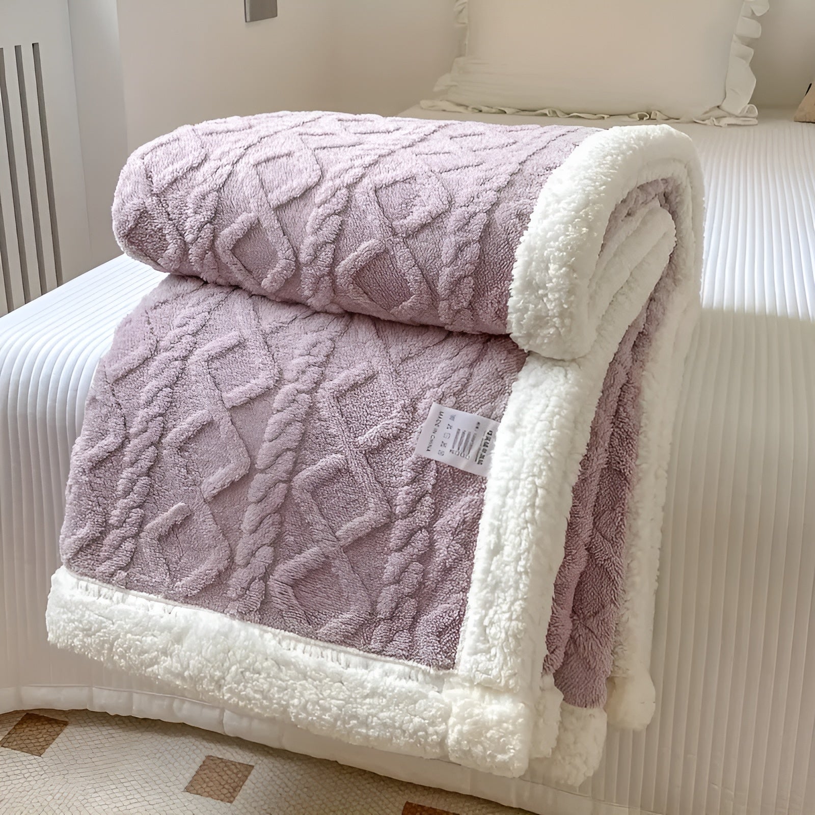 CozyHaven - Snuggle Sherpa Fleece Blanket for All Seasons