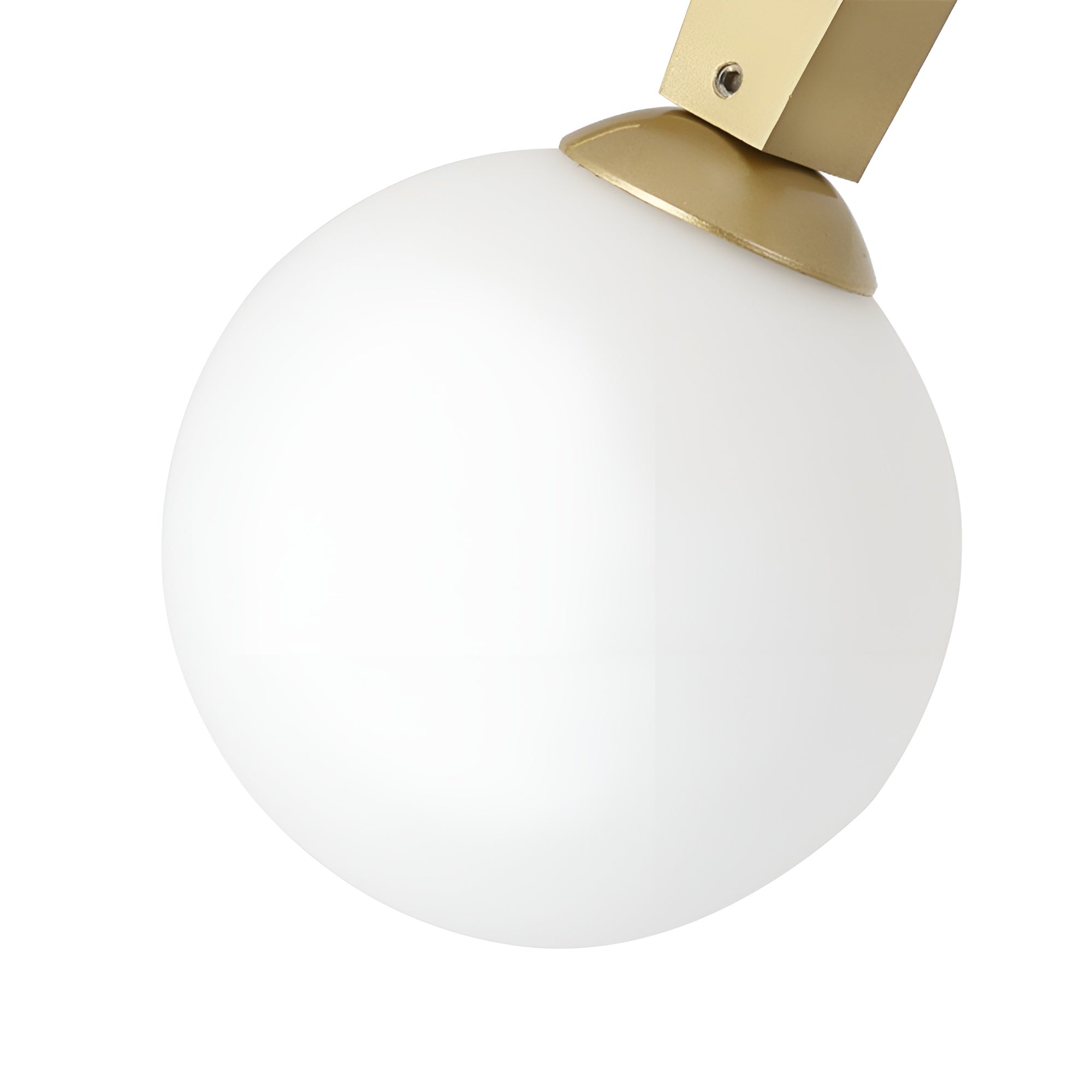 LustraSphere – 8-Light Brass Globe Chandelier for Modern Spaces