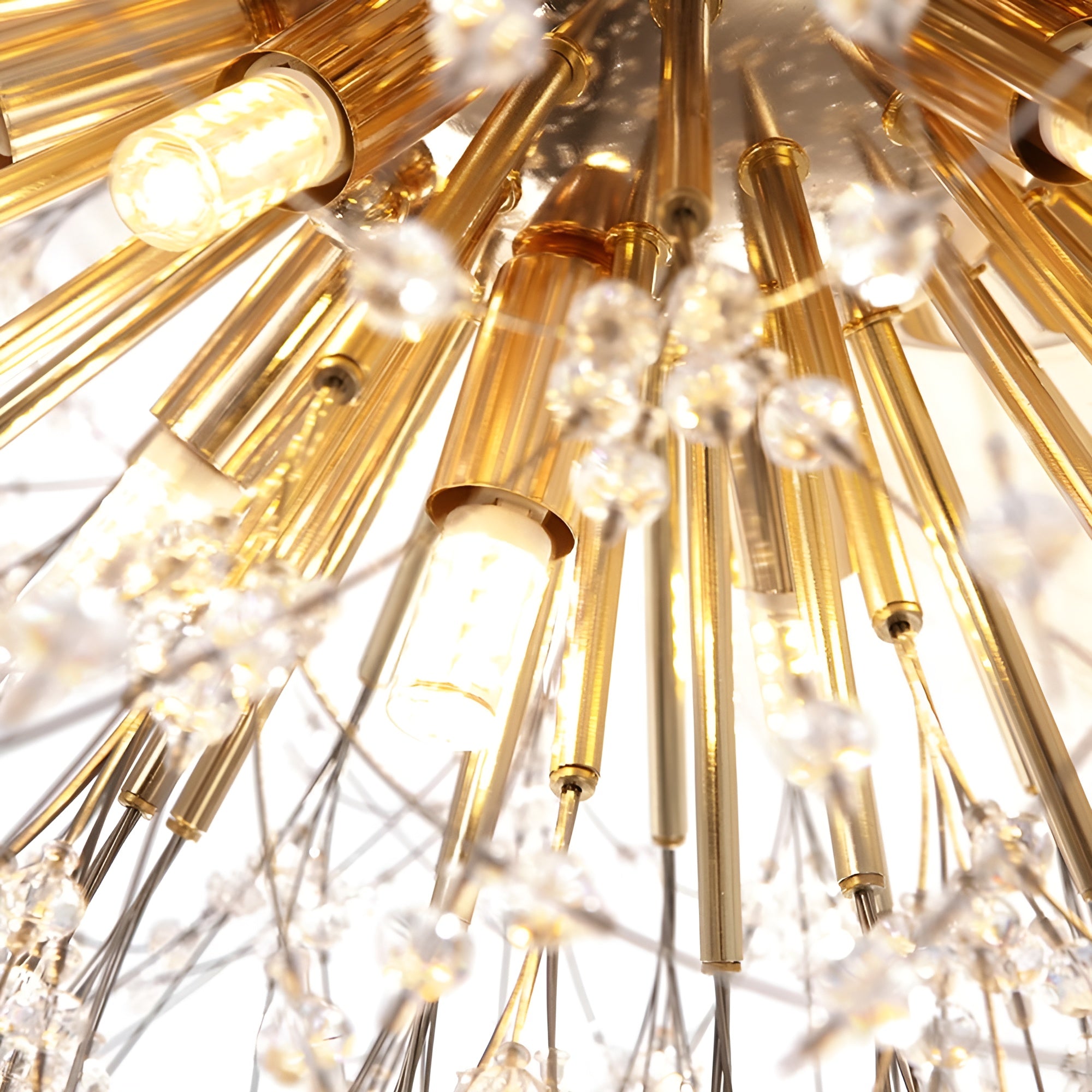 Glowvique – Modern Beaded Sputnik Flush Mount Light Fixture