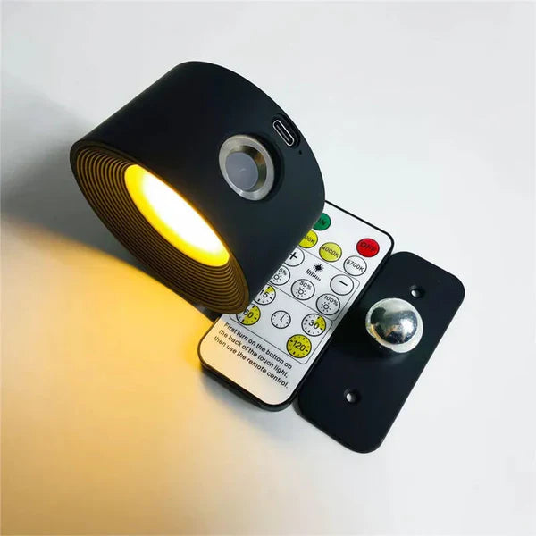OrbitGlow – Wireless 360° LED wall light for modern living