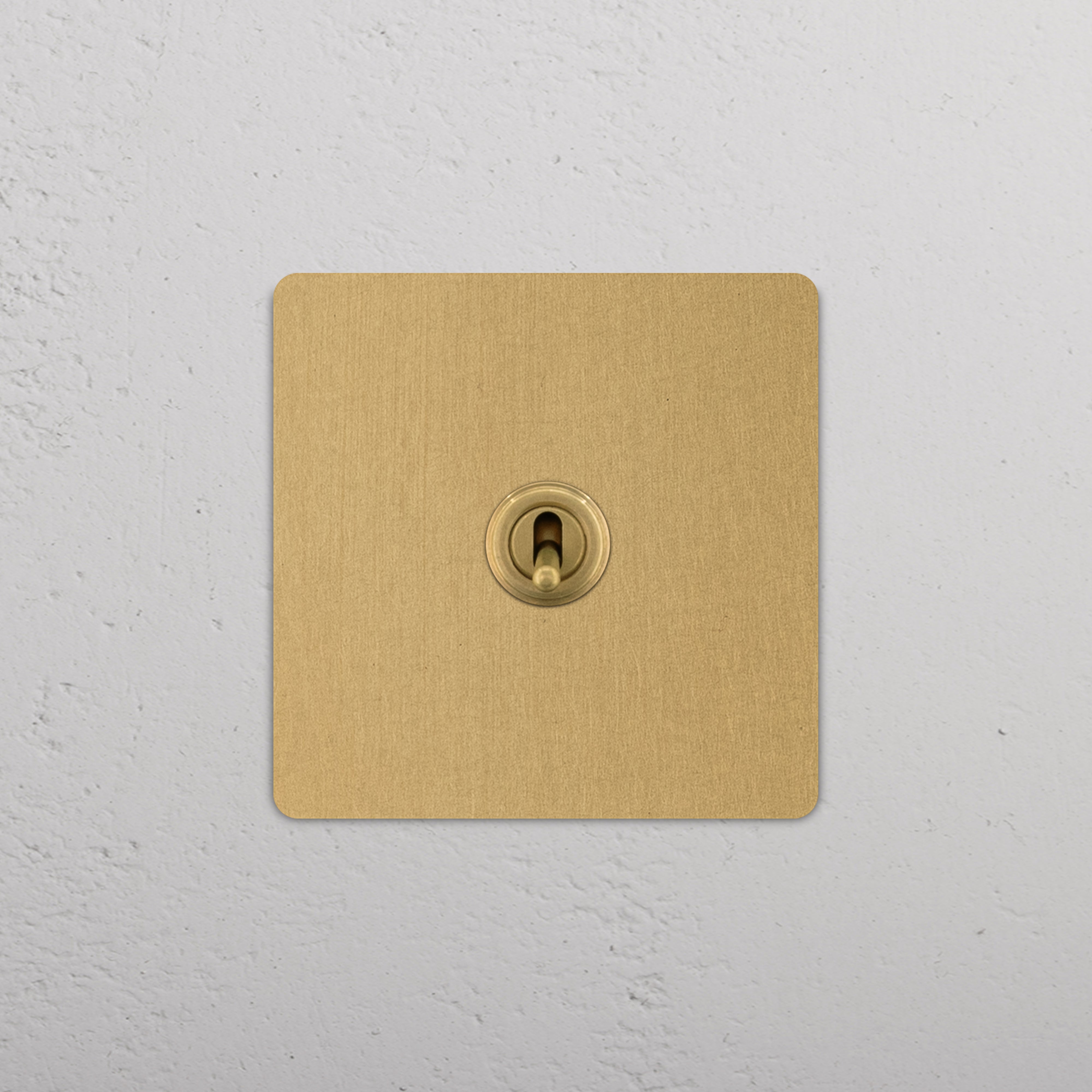 GroveLux – Antique Brass Intermediate Toggle Light Switch
