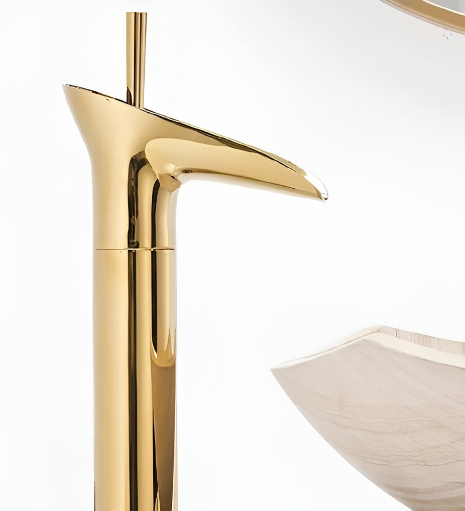 AquaHeritage – Antique Brass Waterfall Bathroom Faucet a Luxury Basin Mixer Tap