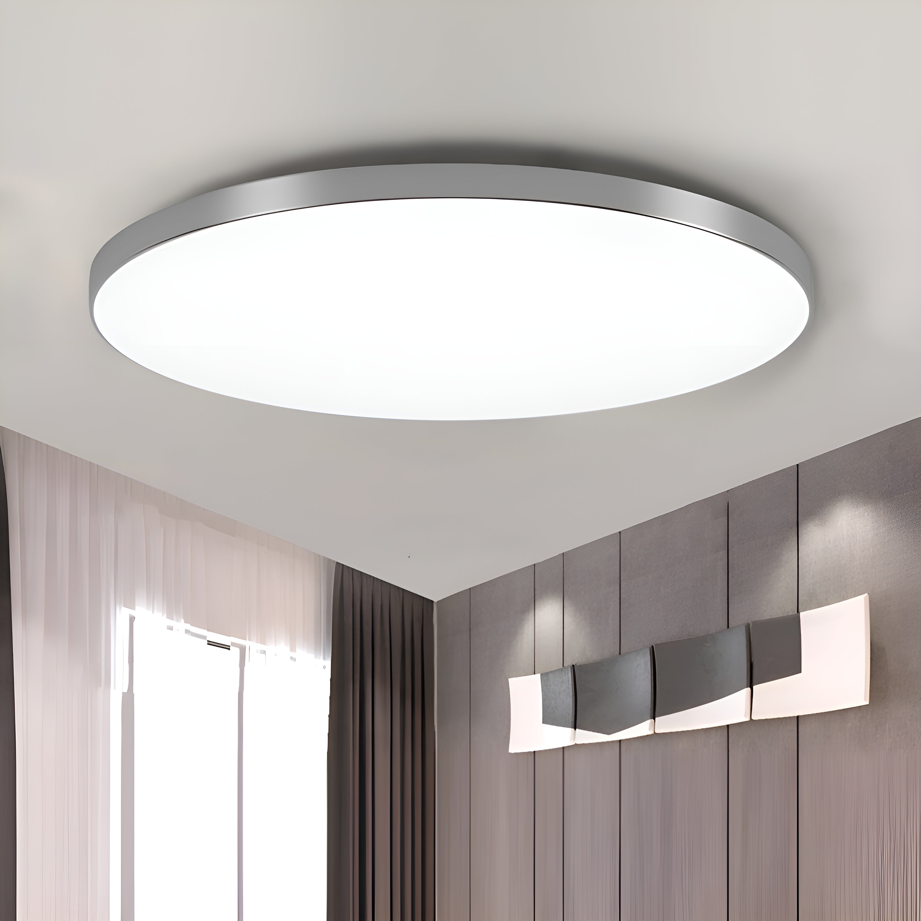 AuriLite – Minimalist Round LED Ceiling Light - Modern Energy-Saving Home Lighting