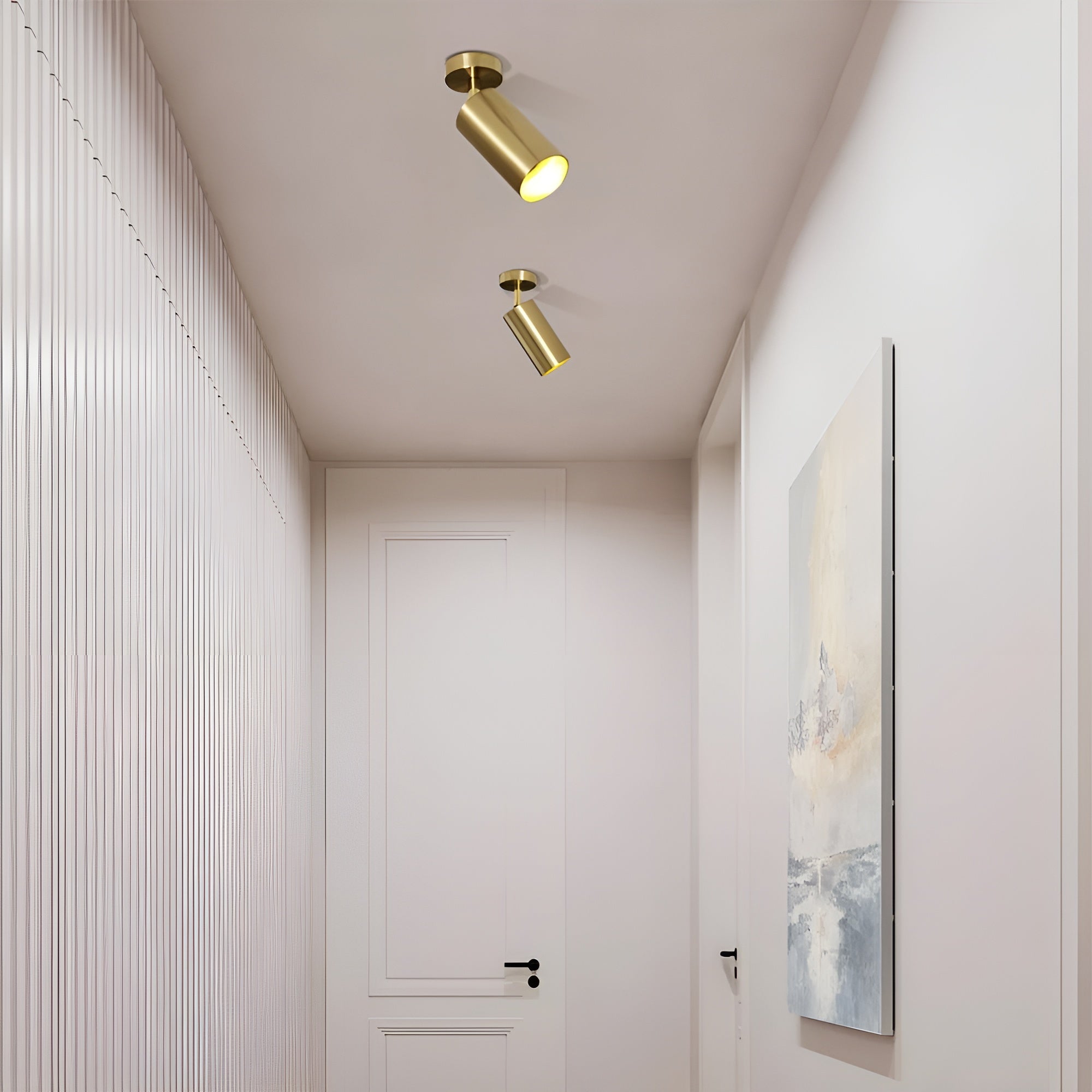 LumiAxis – Lighting Adjustable Brass Directional Spotlight for Ceiling