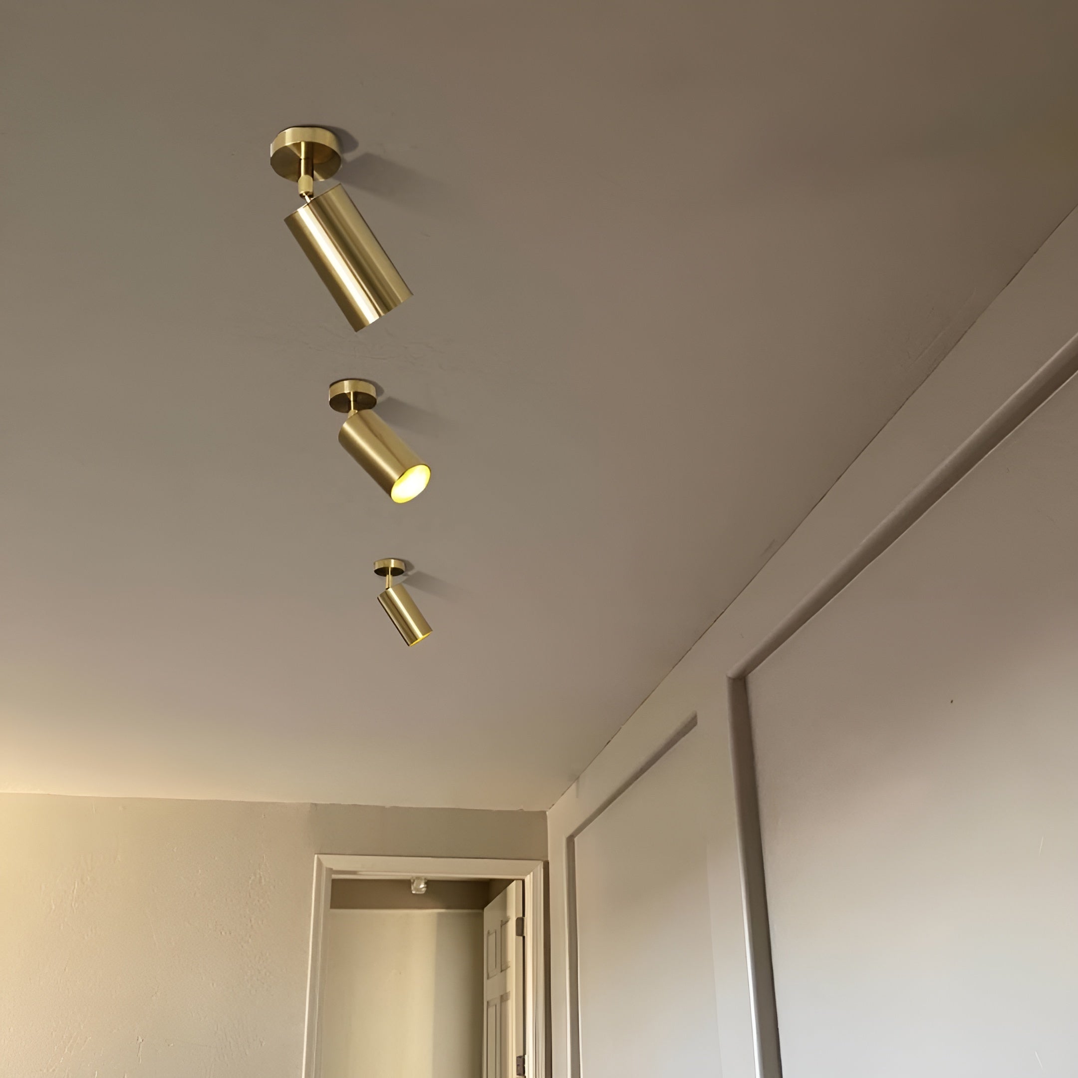 LumiAxis – Lighting Adjustable Brass Directional Spotlight for Ceiling