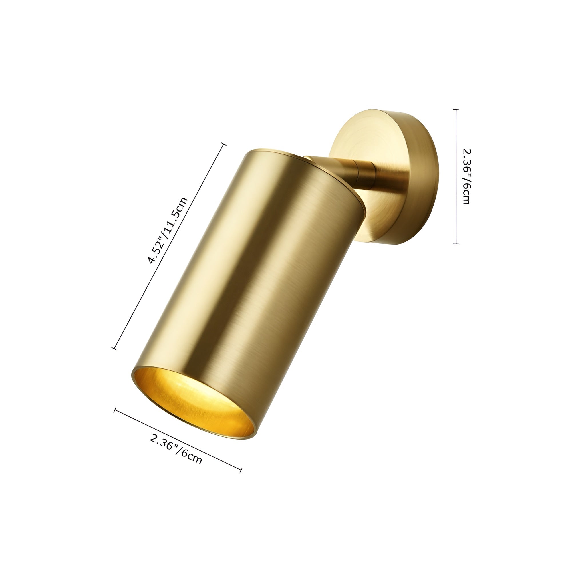 LumiAxis – Lighting Adjustable Brass Directional Spotlight for Ceiling