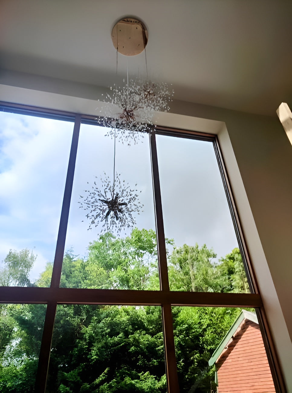 NovaGlow – 24/40-Light Large Brass Sputnik Firework Chandelier