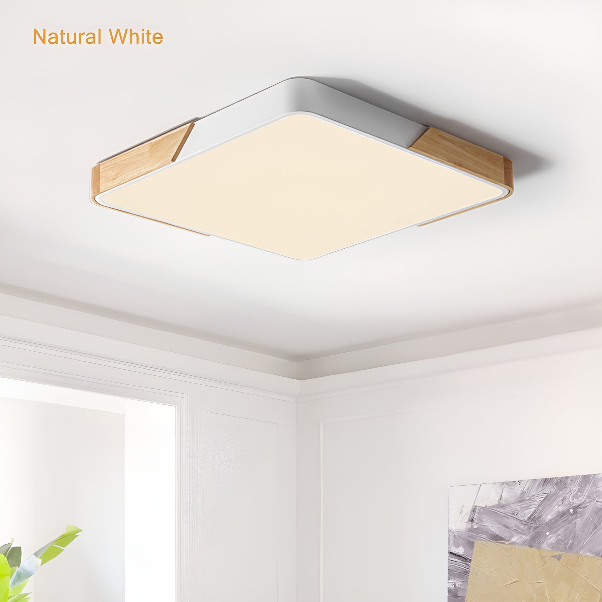 LumaForm – Modern Rectangle LED Flush Mount Ceiling Light with Remote