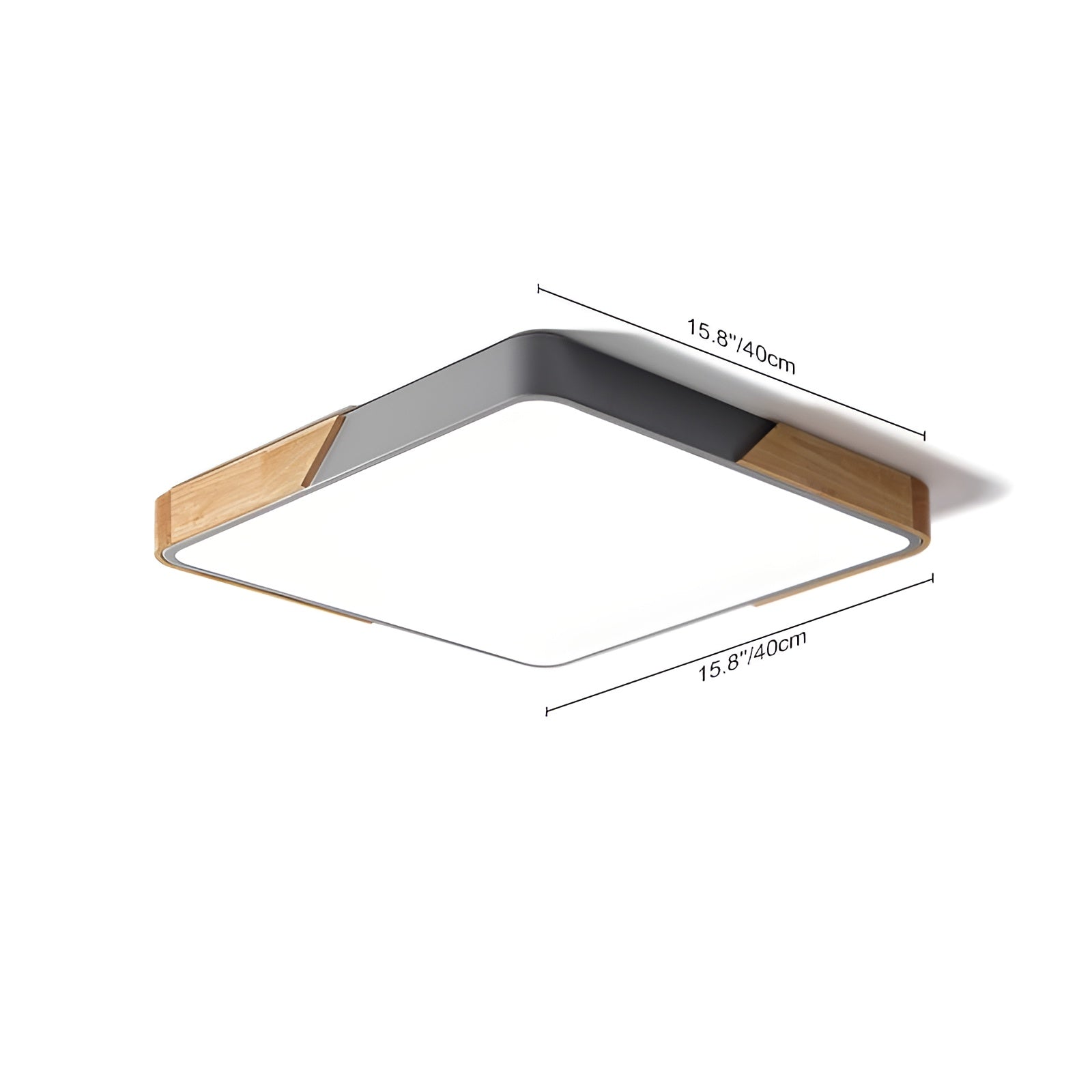LumaForm – Modern Rectangle LED Flush Mount Ceiling Light with Remote