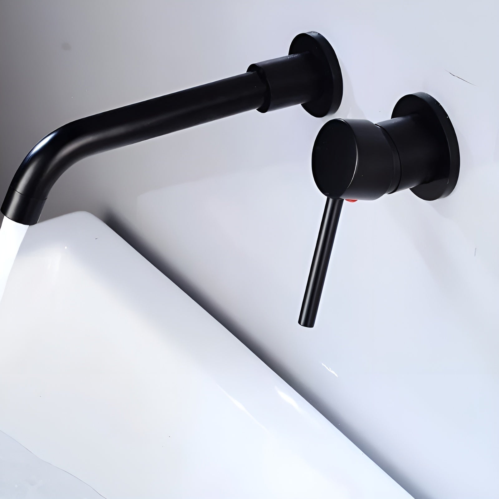 Flowvera – Bathroom Faucet Modern Wall Mounted Brass Sink Tap