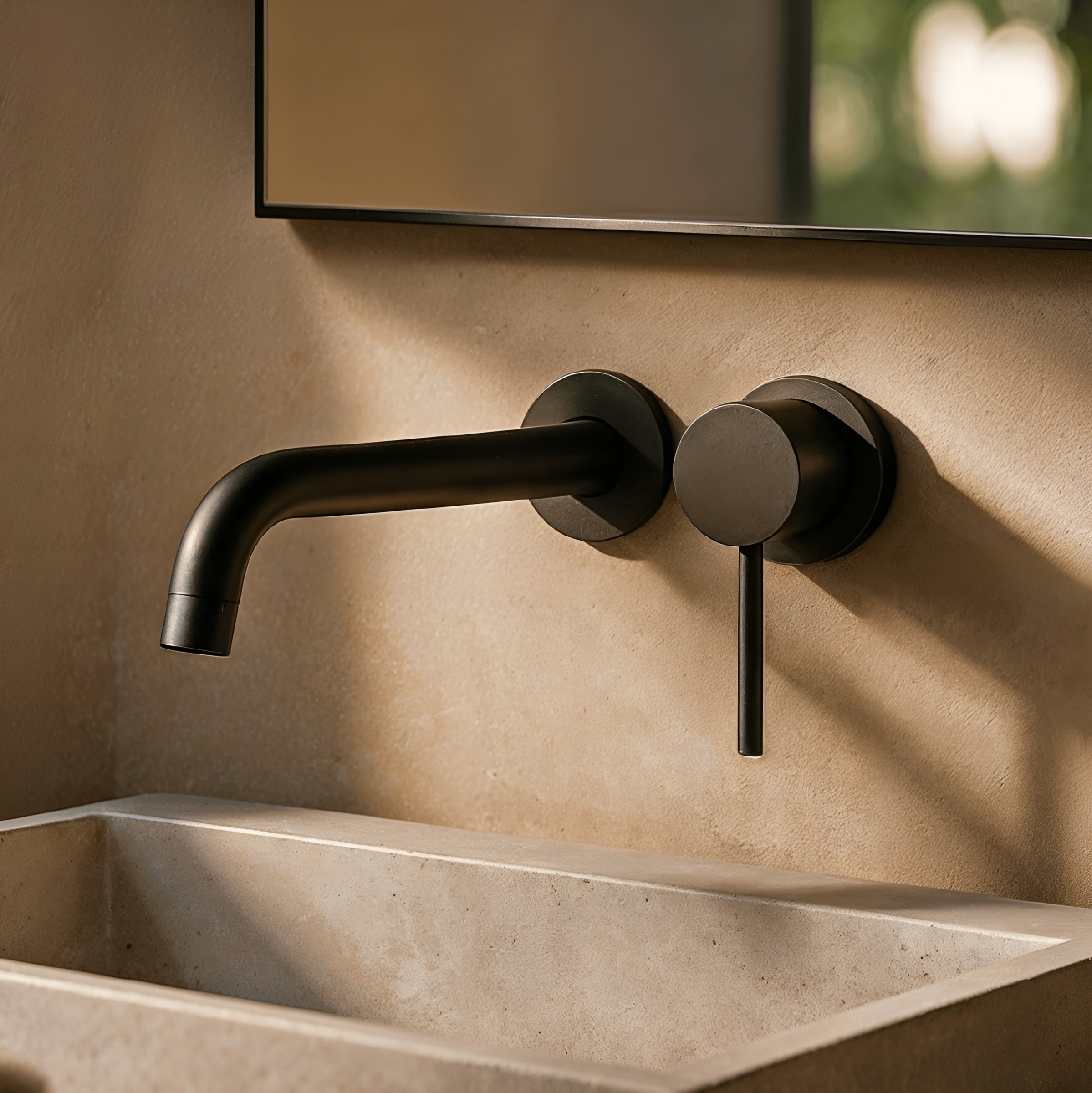 Flowvera – Bathroom Faucet Modern Wall Mounted Brass Sink Tap