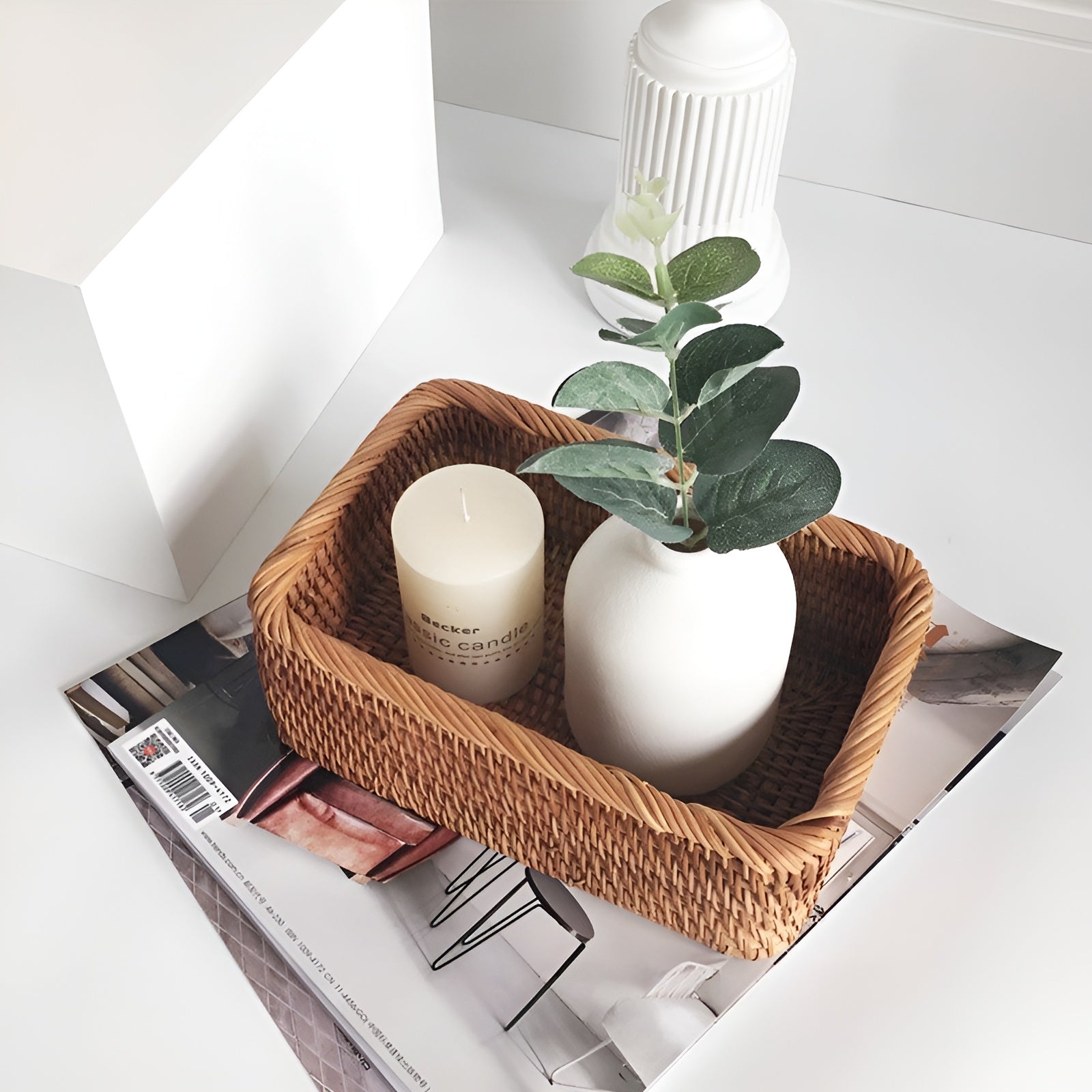 Verdane – Handwoven Rattan Storage Basket for Natural Home Organization