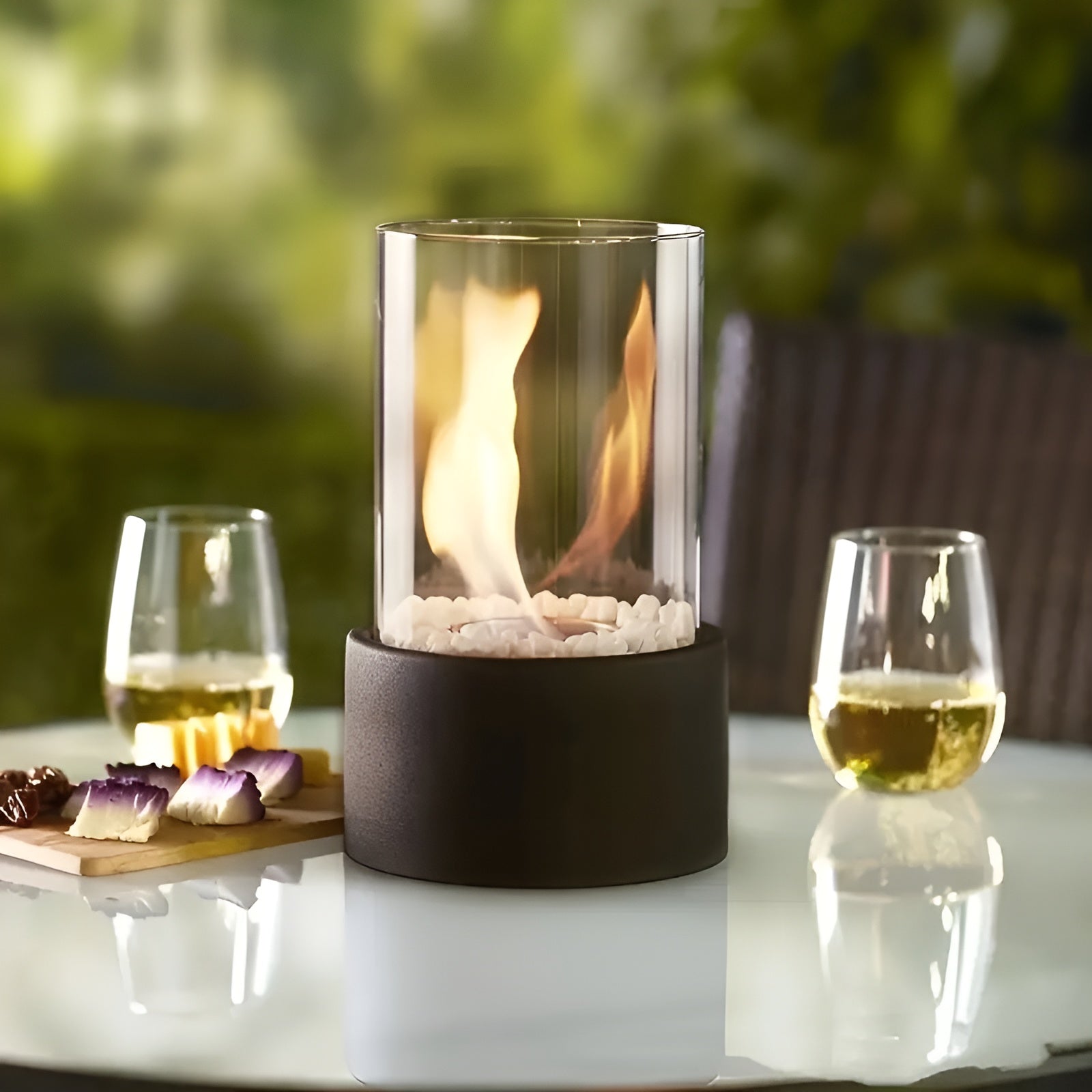 Flamara – Modern Portable Ethanol Fireplace for Indoor & Outdoor Use