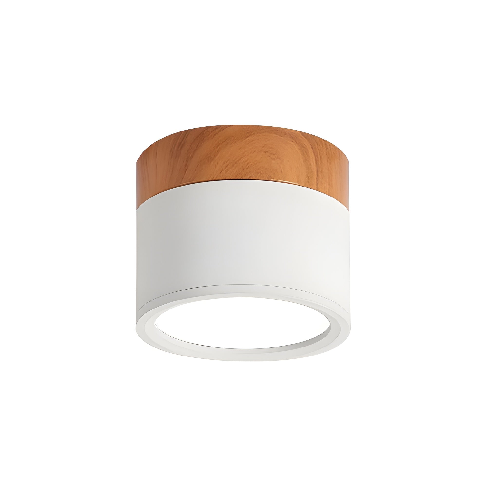 LumiCyl – Cylinder Flush Ceiling Light with Modern Minimalist LED Space-Saving Lighting