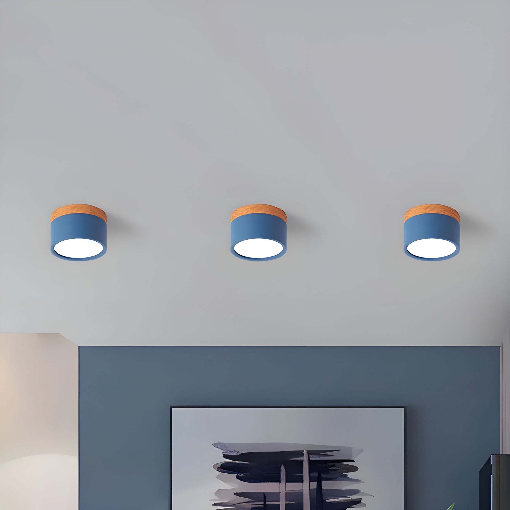 LumiCyl – Cylinder Flush Ceiling Light with Modern Minimalist LED Space-Saving Lighting