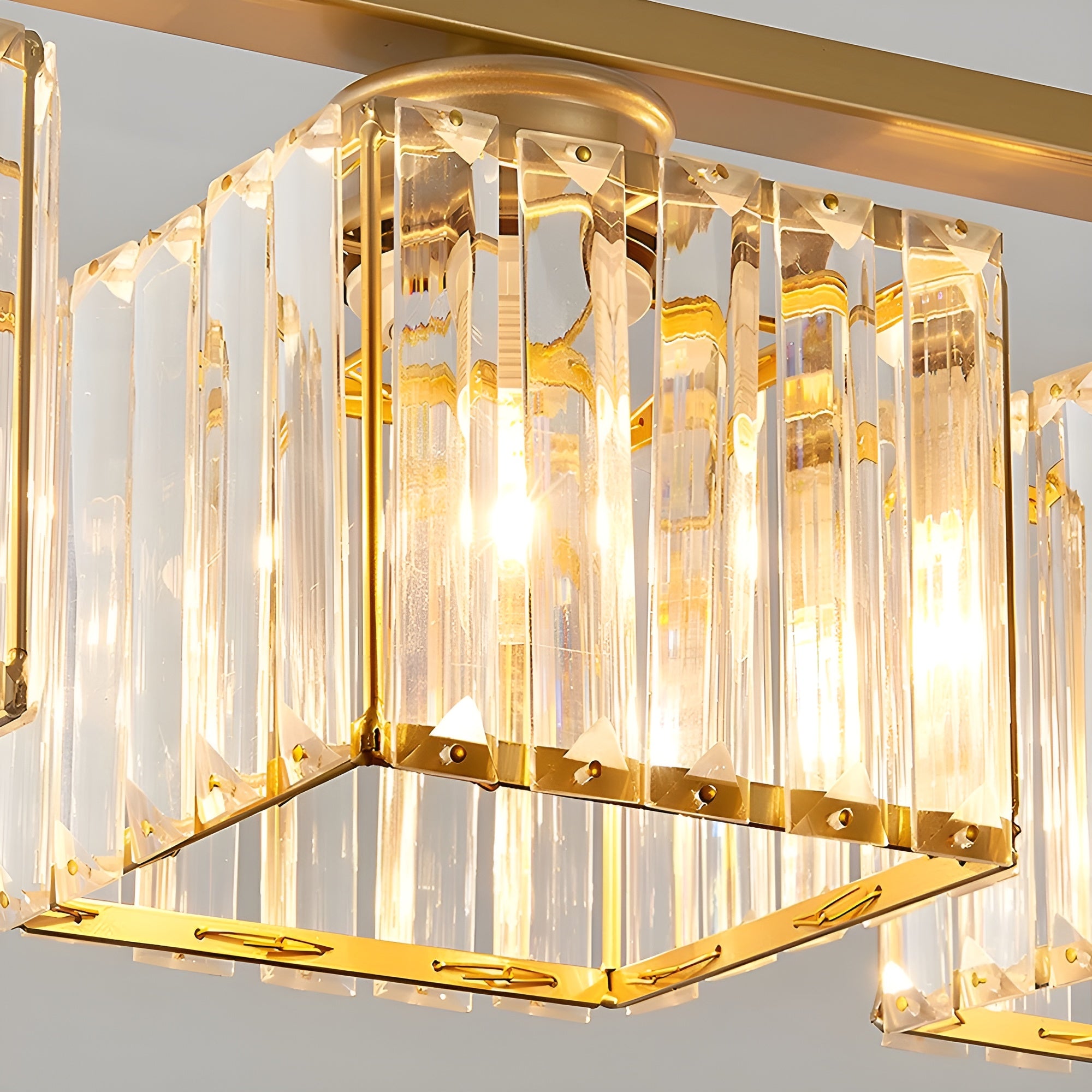 IslaGlow – Nordic Multi-Head Glass Island Lamp with Modern Adjustable Chandelier