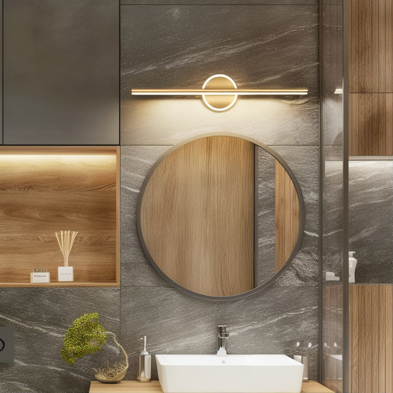 GleamNova – Black and gold LED wall lamp with modern warm lighting