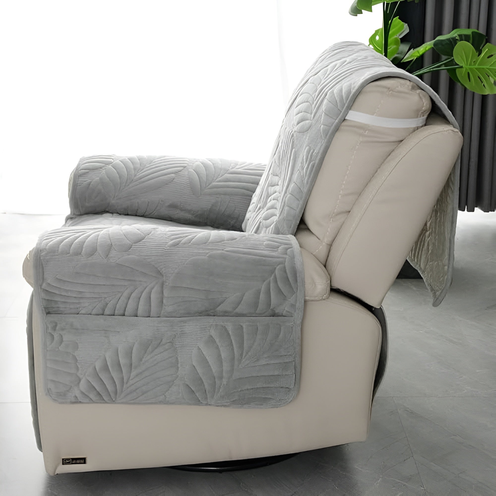 LeafHaven - Verdant Leaf Recliner Cover Anti-Slip Washable Protector