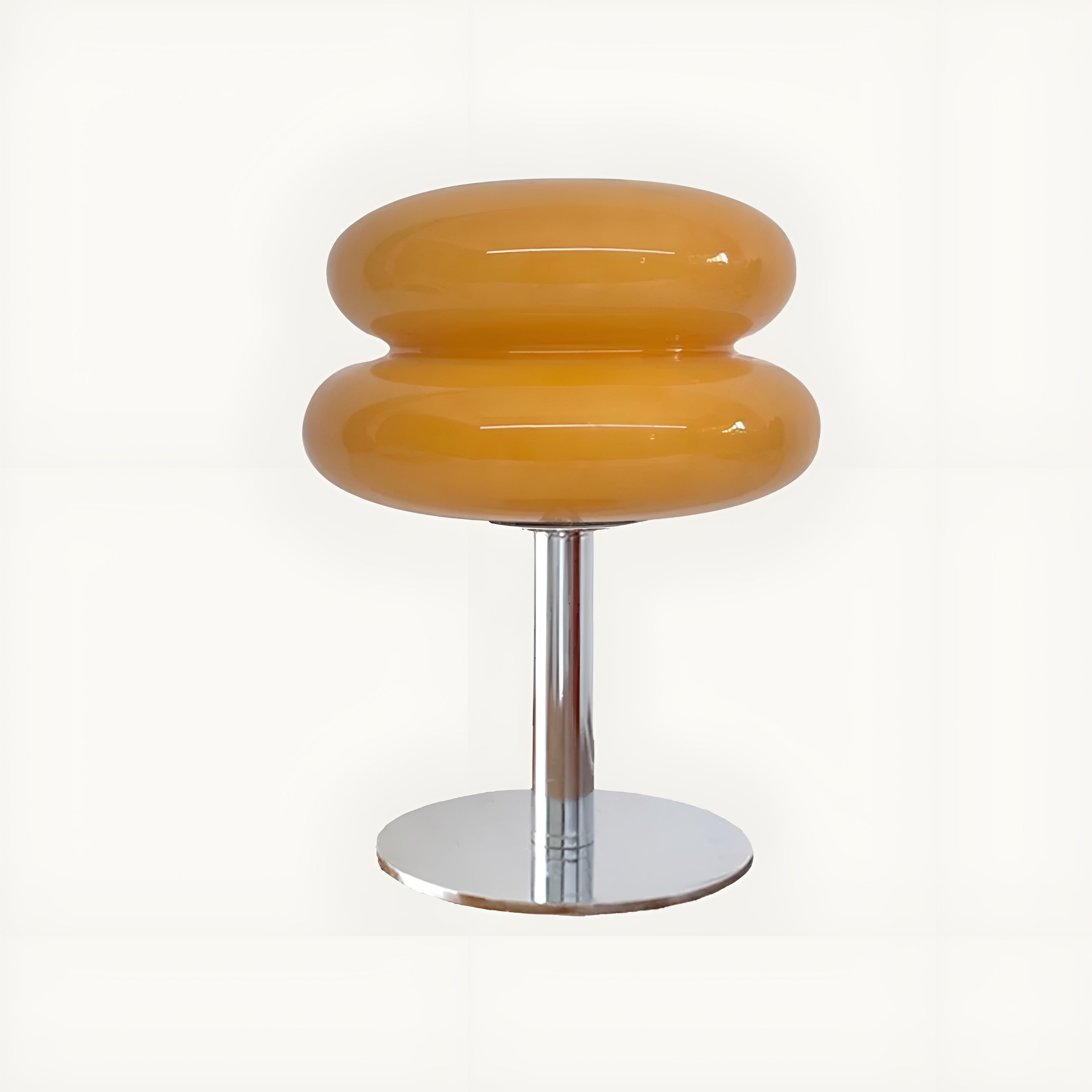 LumiBau – Minimalist Glass Table Lamp with Soft Warm Diffused Light