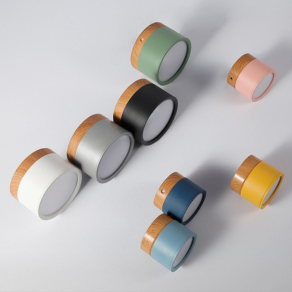 LumiCyl – Cylinder Flush Ceiling Light with Modern Minimalist LED Space-Saving Lighting