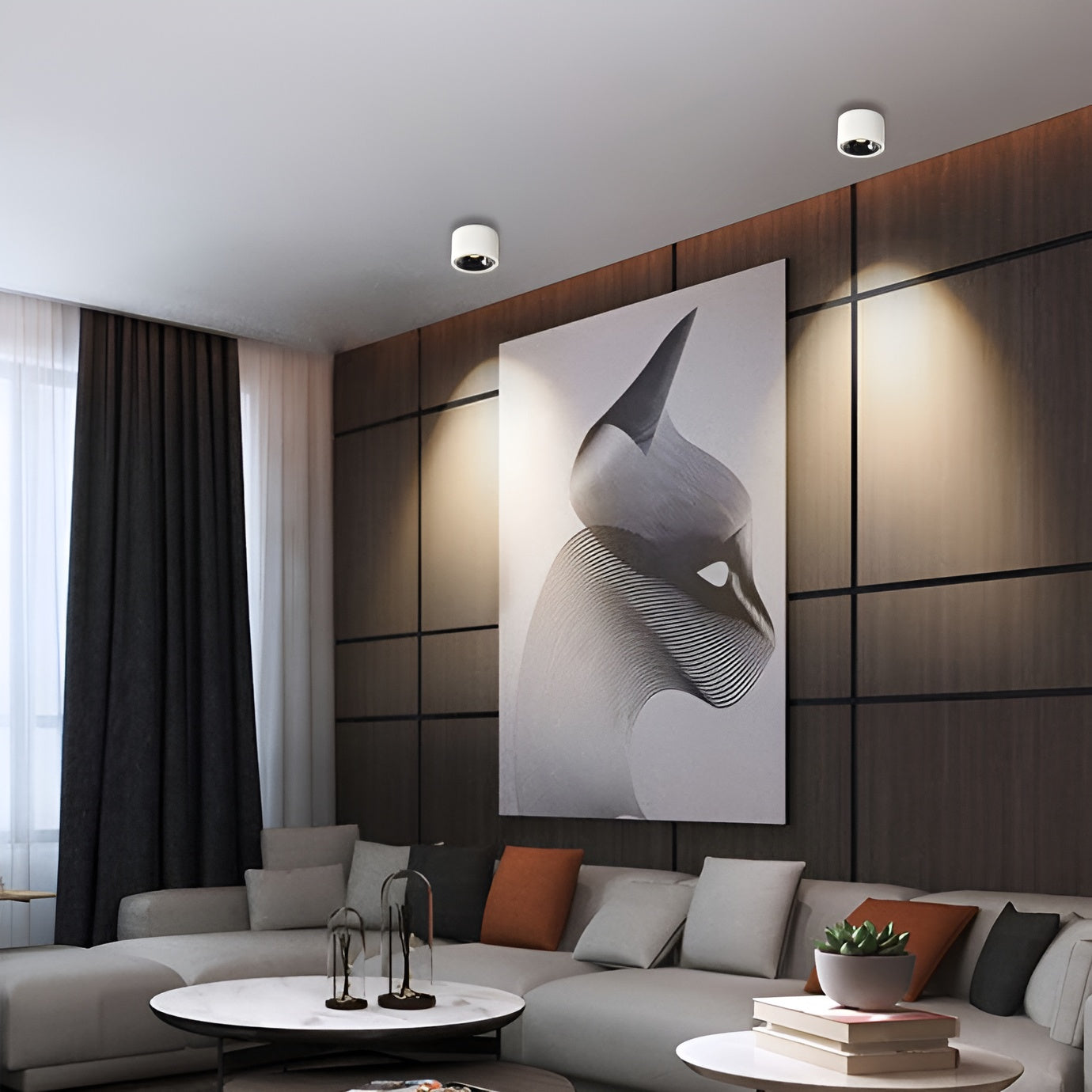 LumoCircle – Modern Minimalist Adjustable LED Round Spotlight
