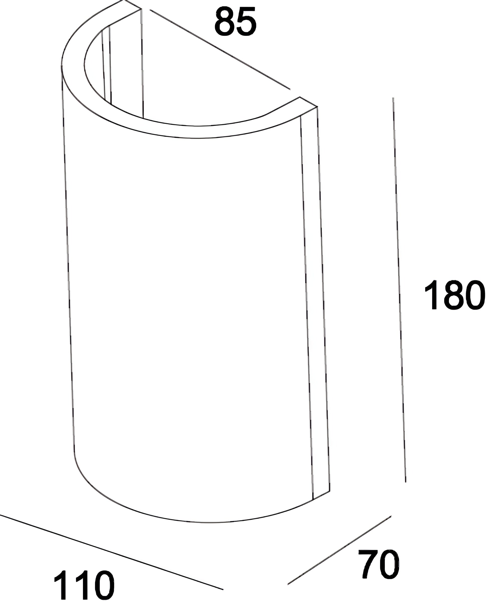 LumiArc – Parkes Paintable Plaster Wall Light with Modern Up Down Glow