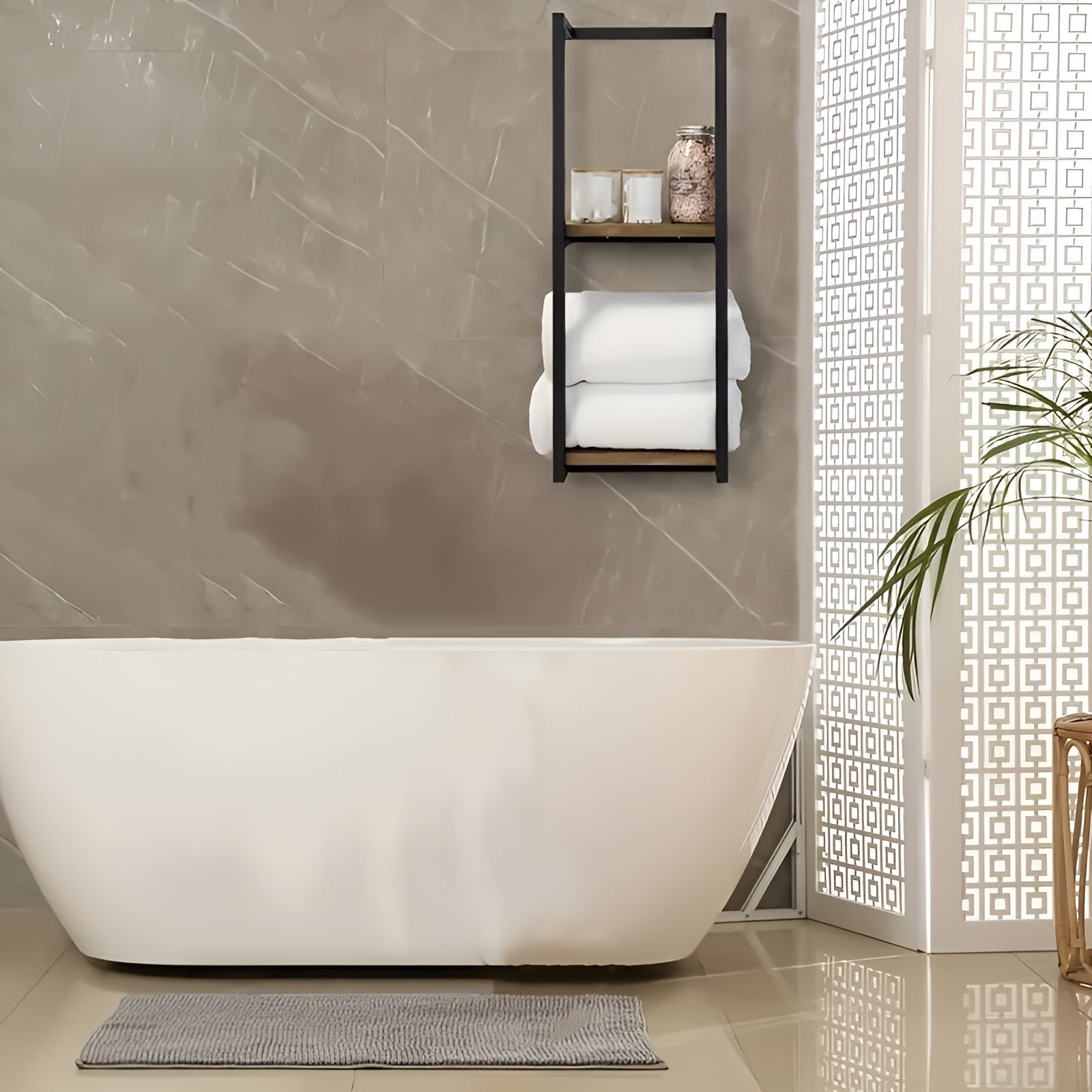 TidySpace – Space-Saving Towel Rack for a Stylish and Organized Bathroom