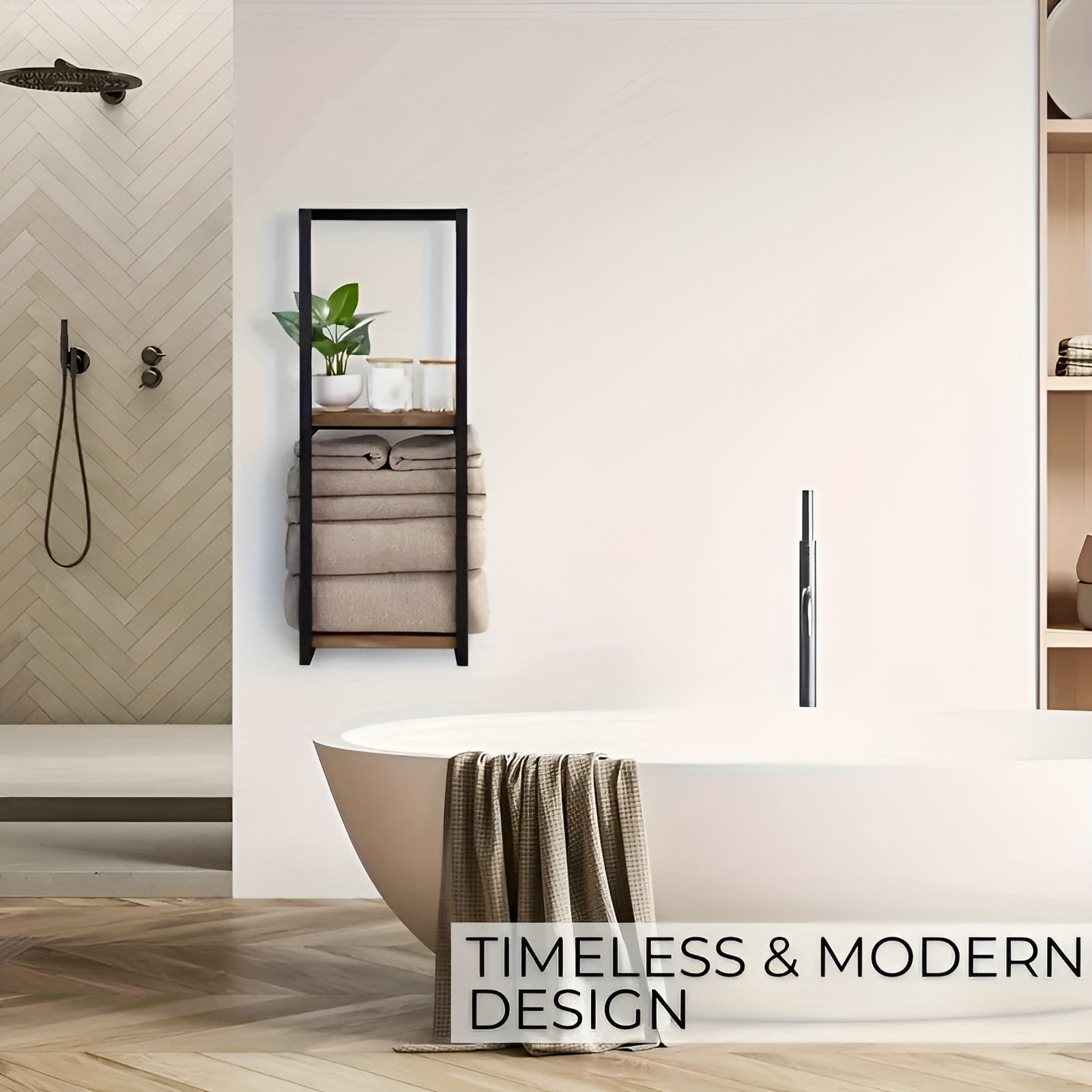 TidySpace – Space-Saving Towel Rack for a Stylish and Organized Bathroom