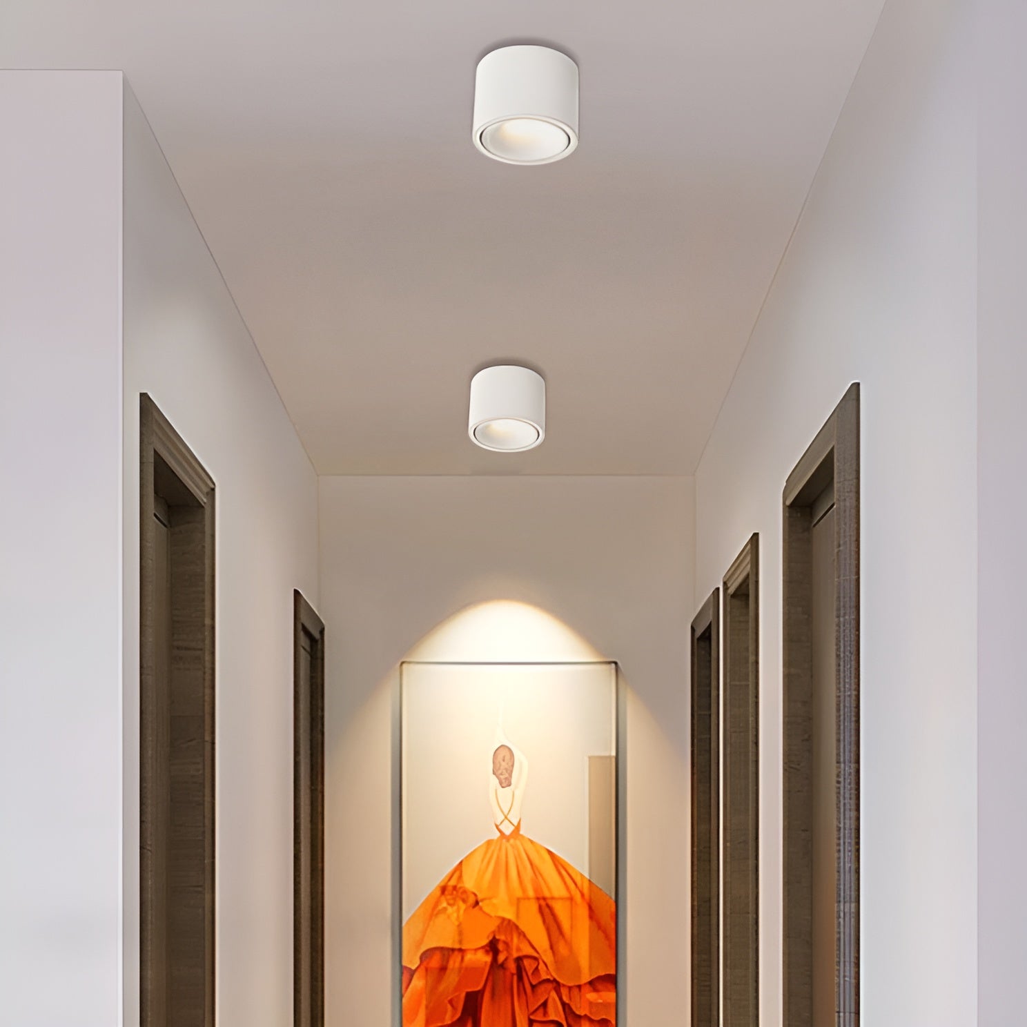 LumoCircle – Modern Minimalist Adjustable LED Round Spotlight