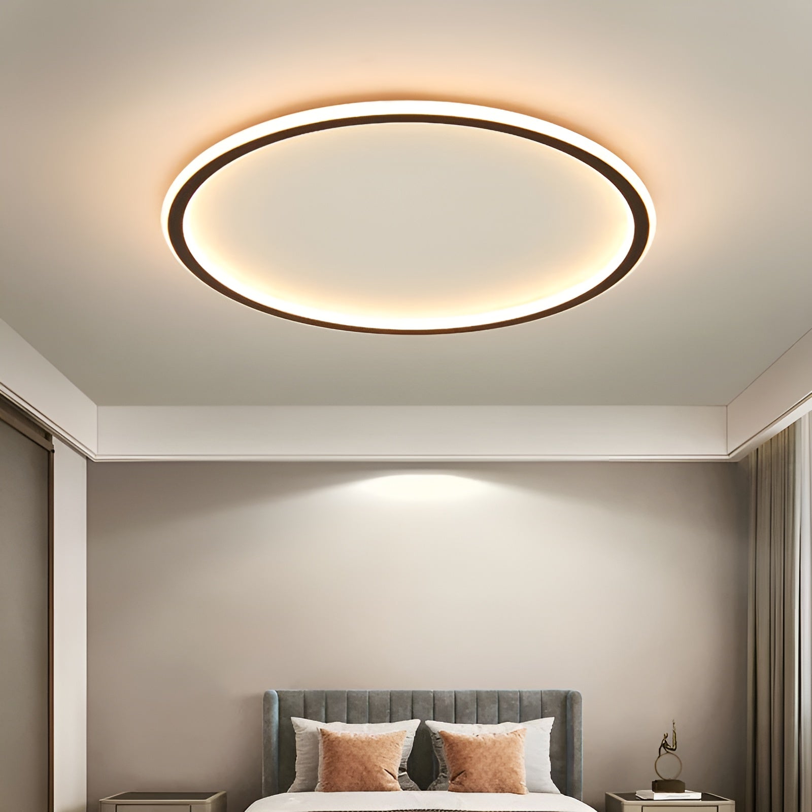 Lunarelle – Scandinavian Round Ceiling Lamp Minimalist LED Fixture